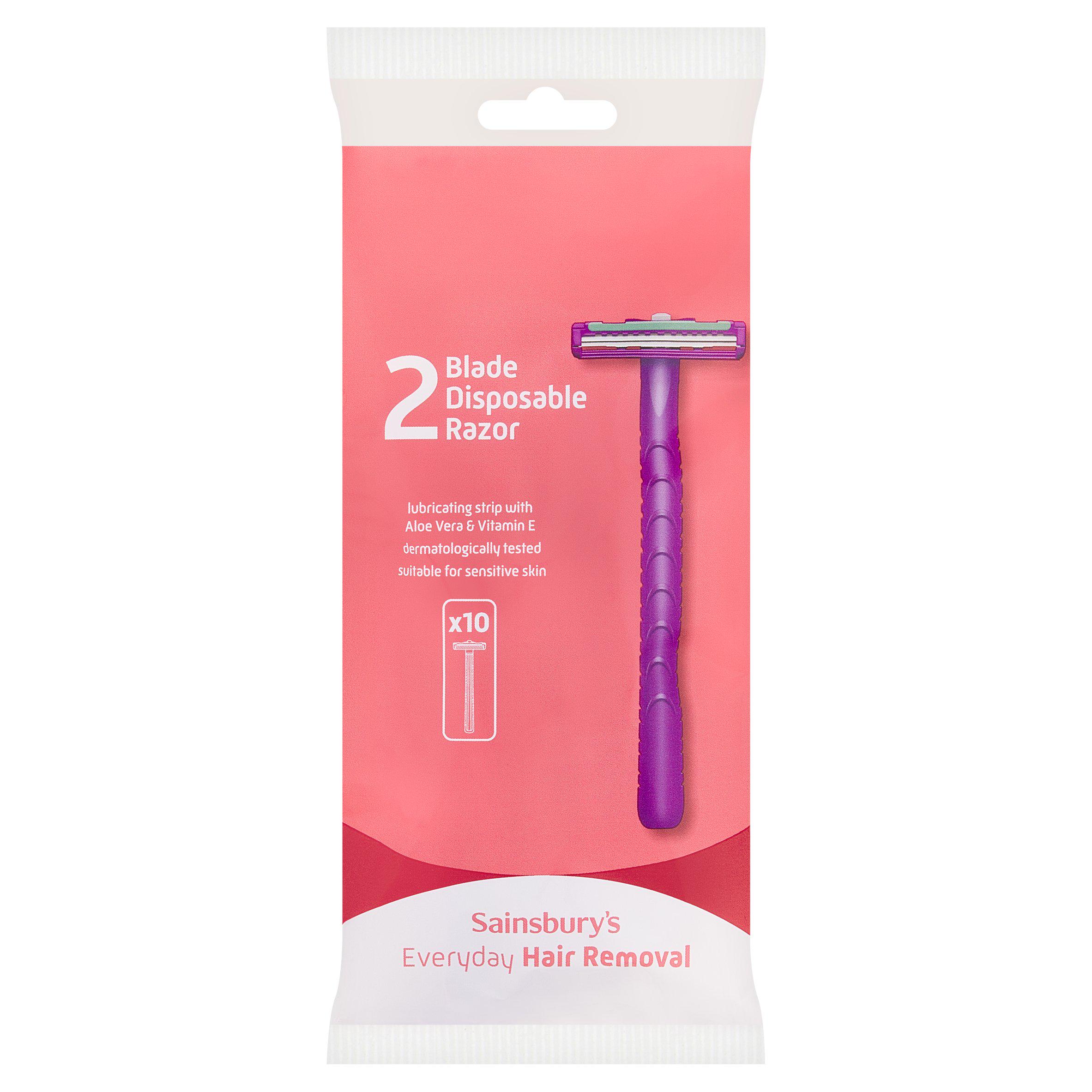 Sainsbury's Smooth 2 Blade Disposable Razors x10