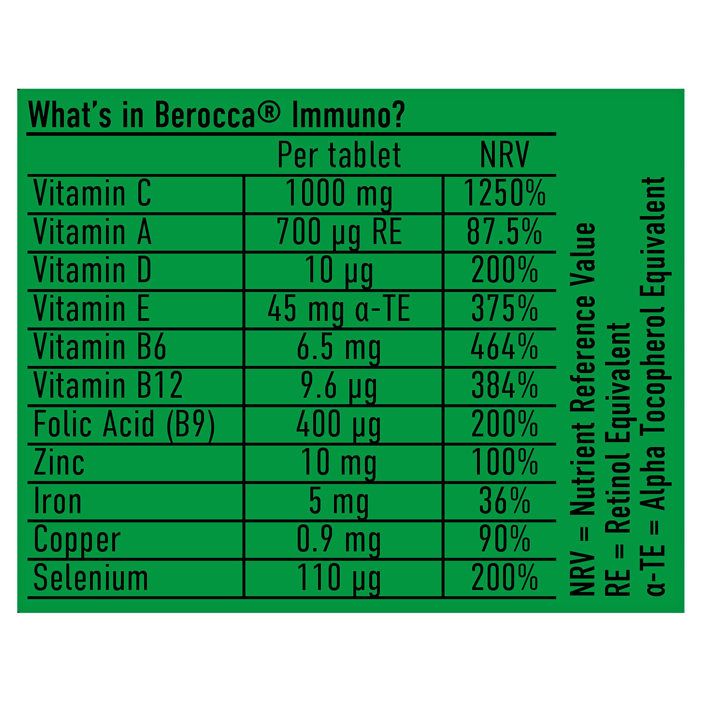 Berocca Immuno-Energy & Immune Support Tablets x30 thumbnail 4