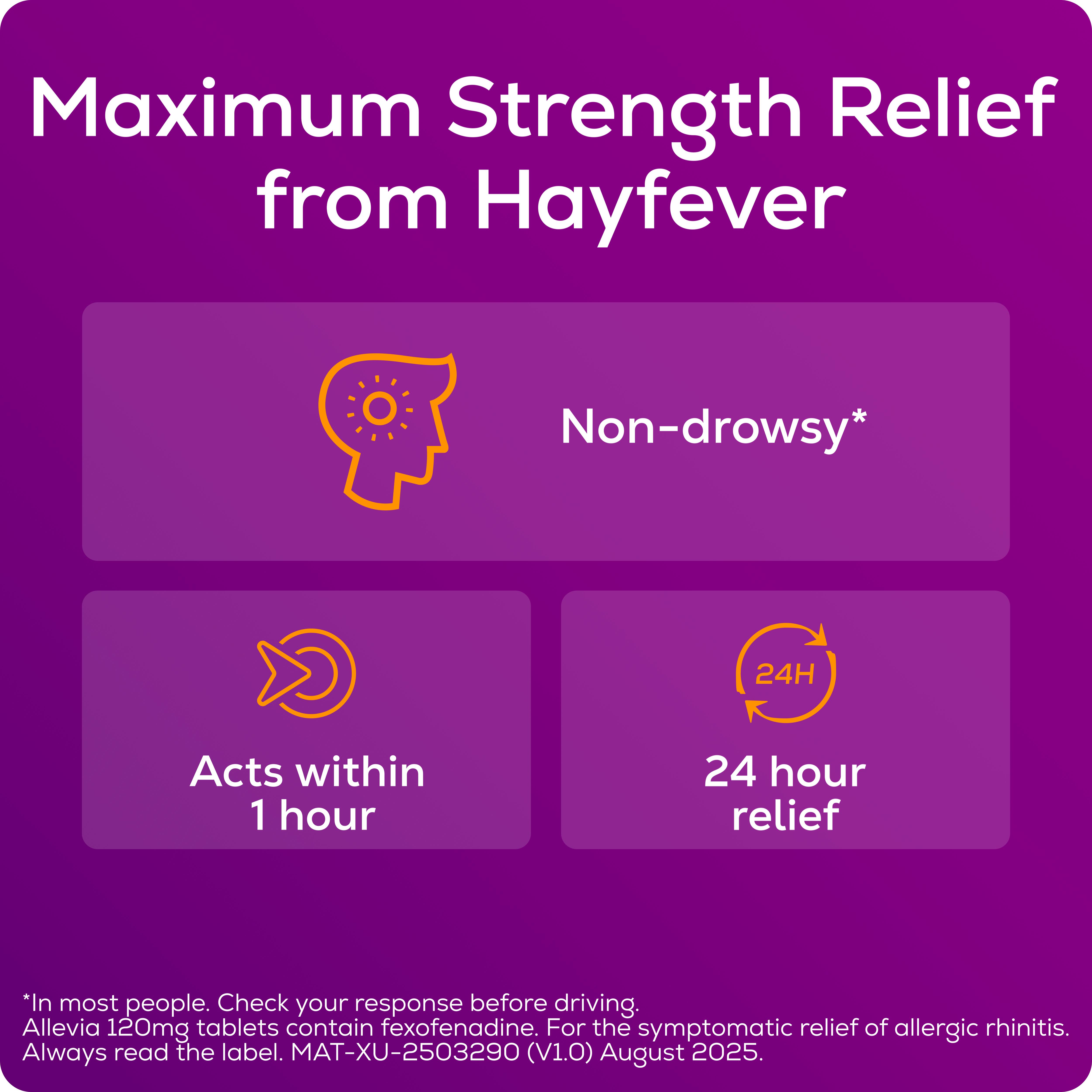 Allevia Hayfever Allergy Relief Tablets x30 thumbnail 4