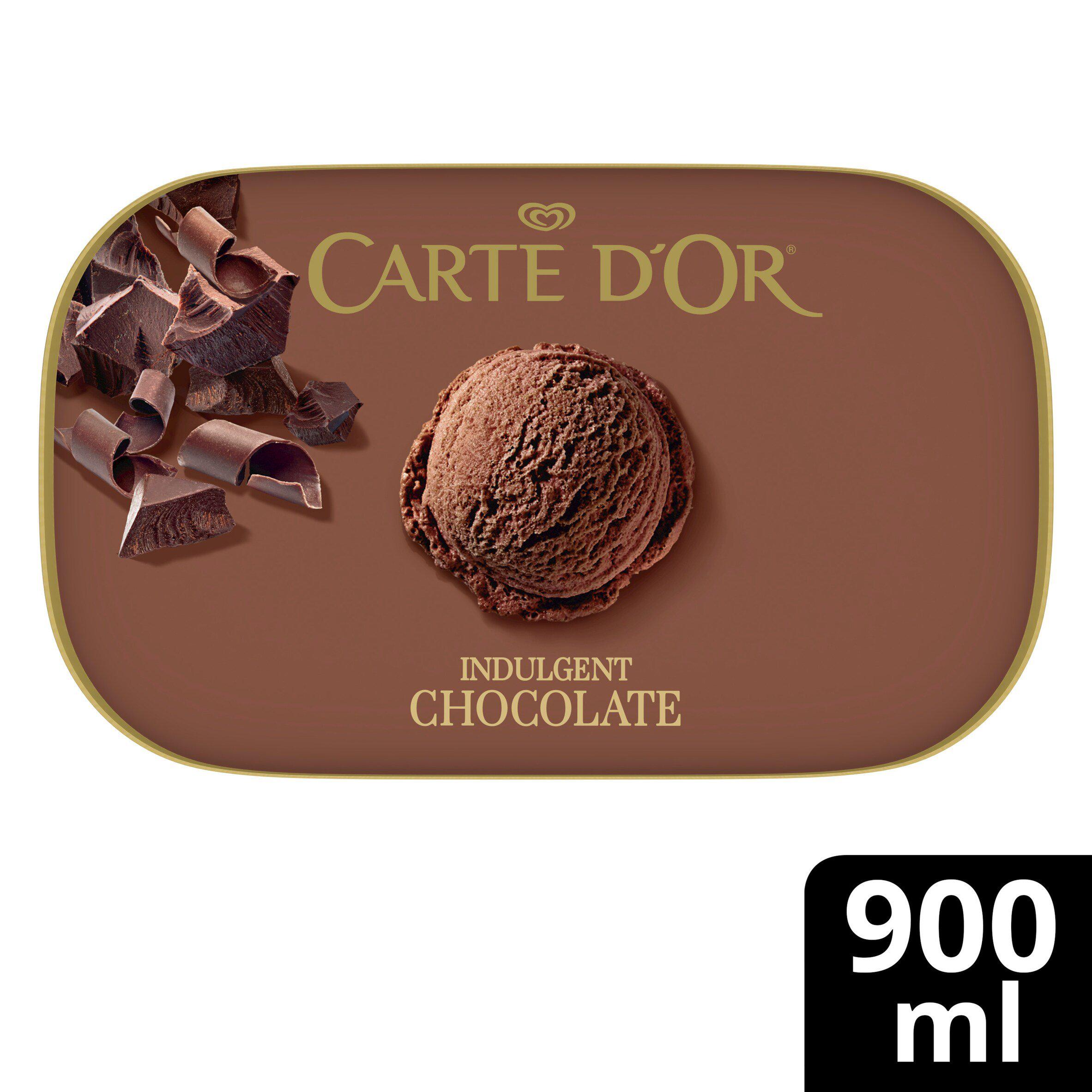 Carte D'or Indulgent Chocolate Ice Cream Dessert Tub 900ml