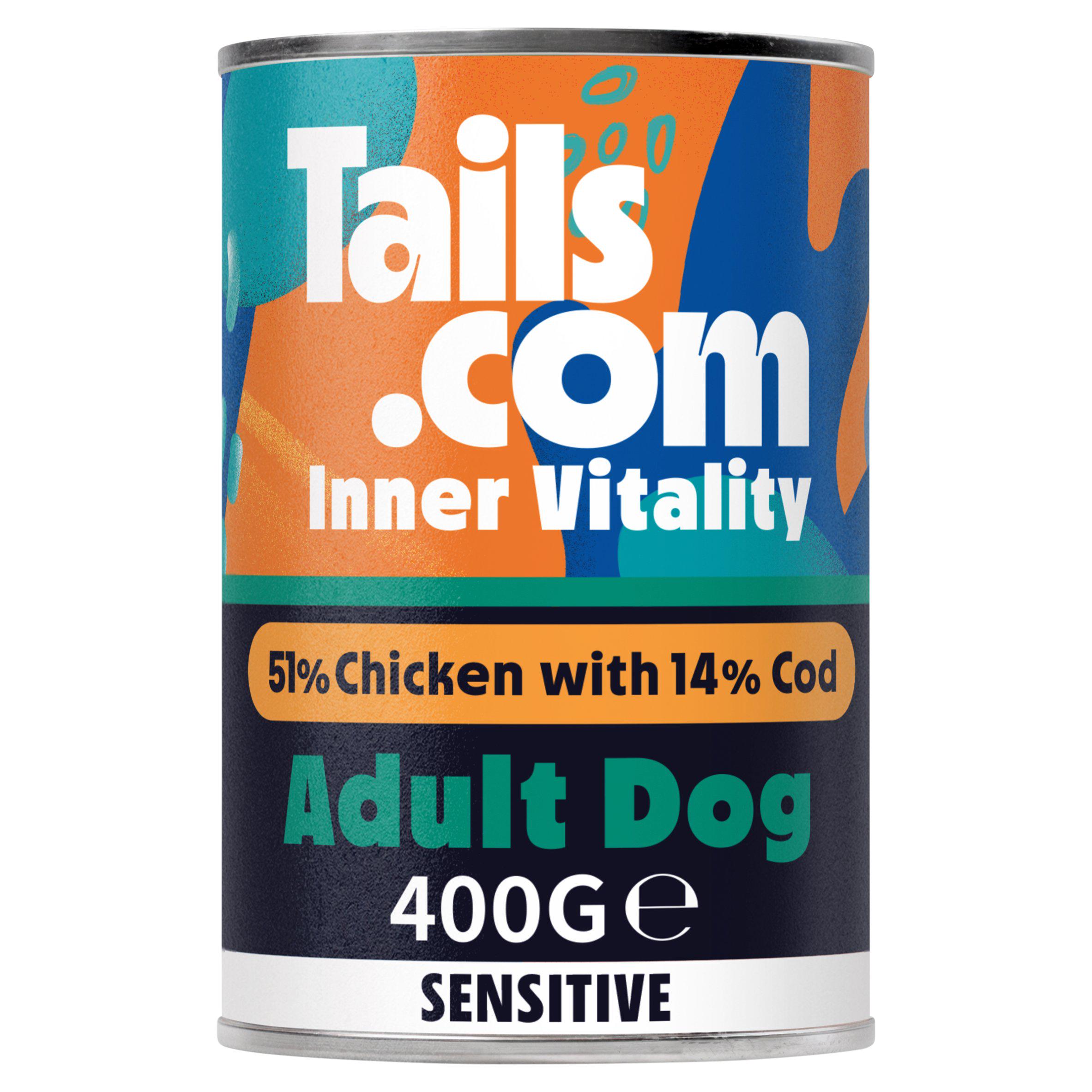 Tails.com Inner Vitality Sensitive Grain Free Dog Wet Food Chicken & Cod