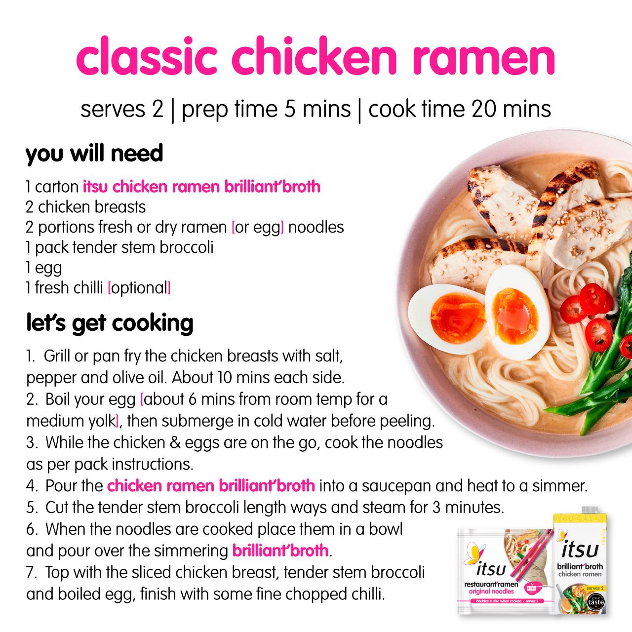 itsu Brilliant' Broth Chicken Ramen 500ml thumbnail 5