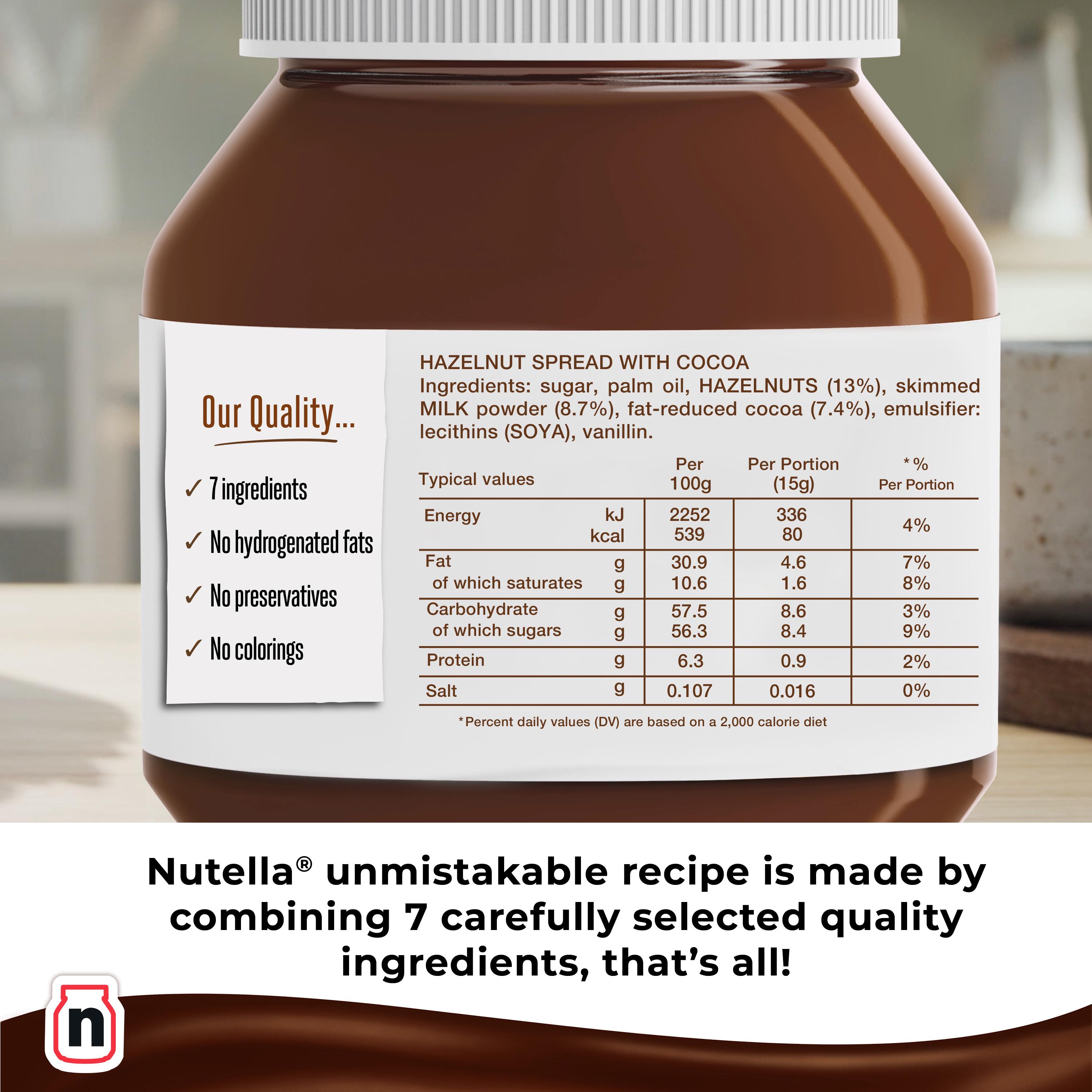 Nutella Hazelnut & Chocolate Spread 1kg thumbnail 6