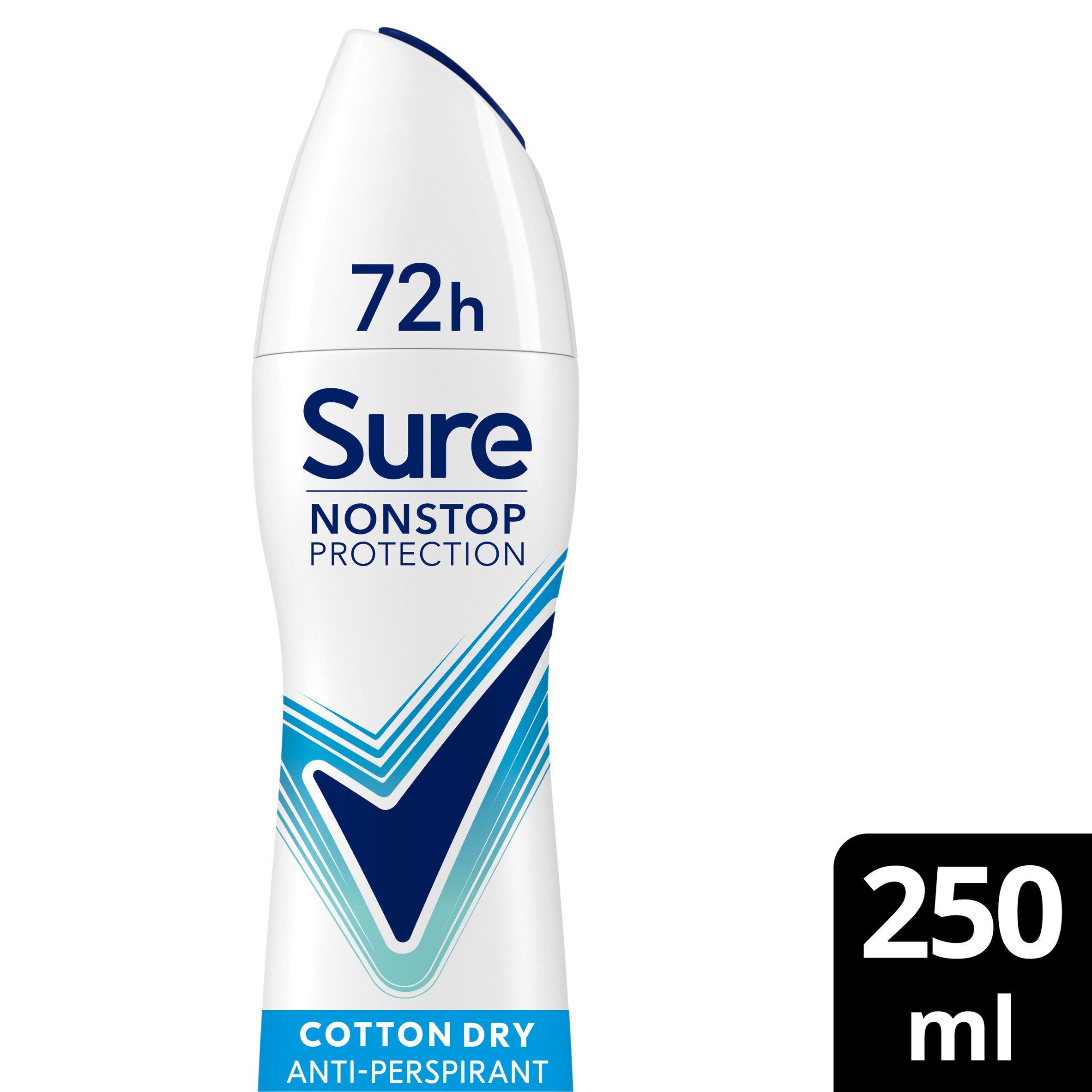 Sure Women Cotton Dry 72h Nonstop Protection Antiperspirant Deodorant 250ml