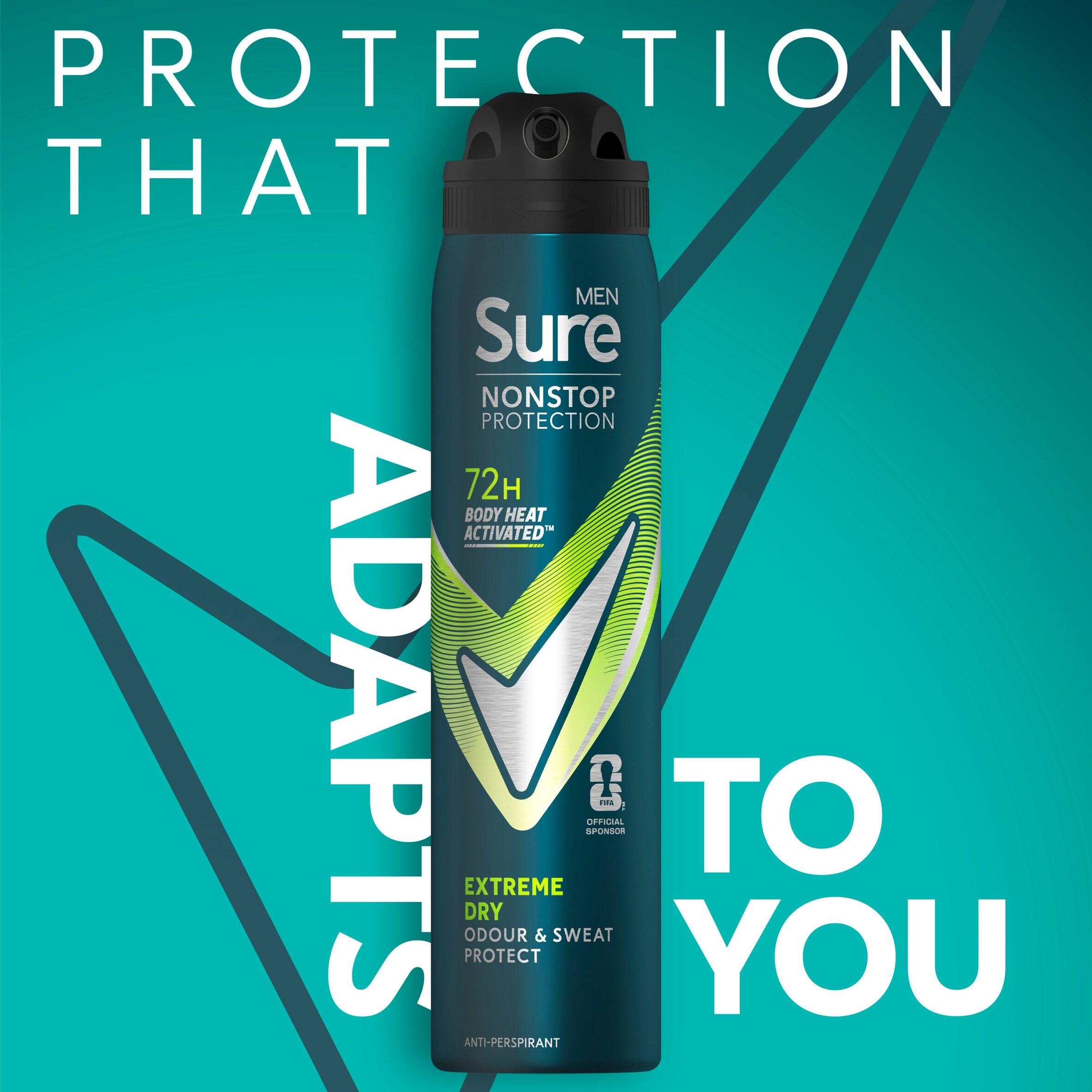 Sure Men Extreme Dry 72h Nonstop Protection Antiperspirant Deodorant 250ml thumbnail 2