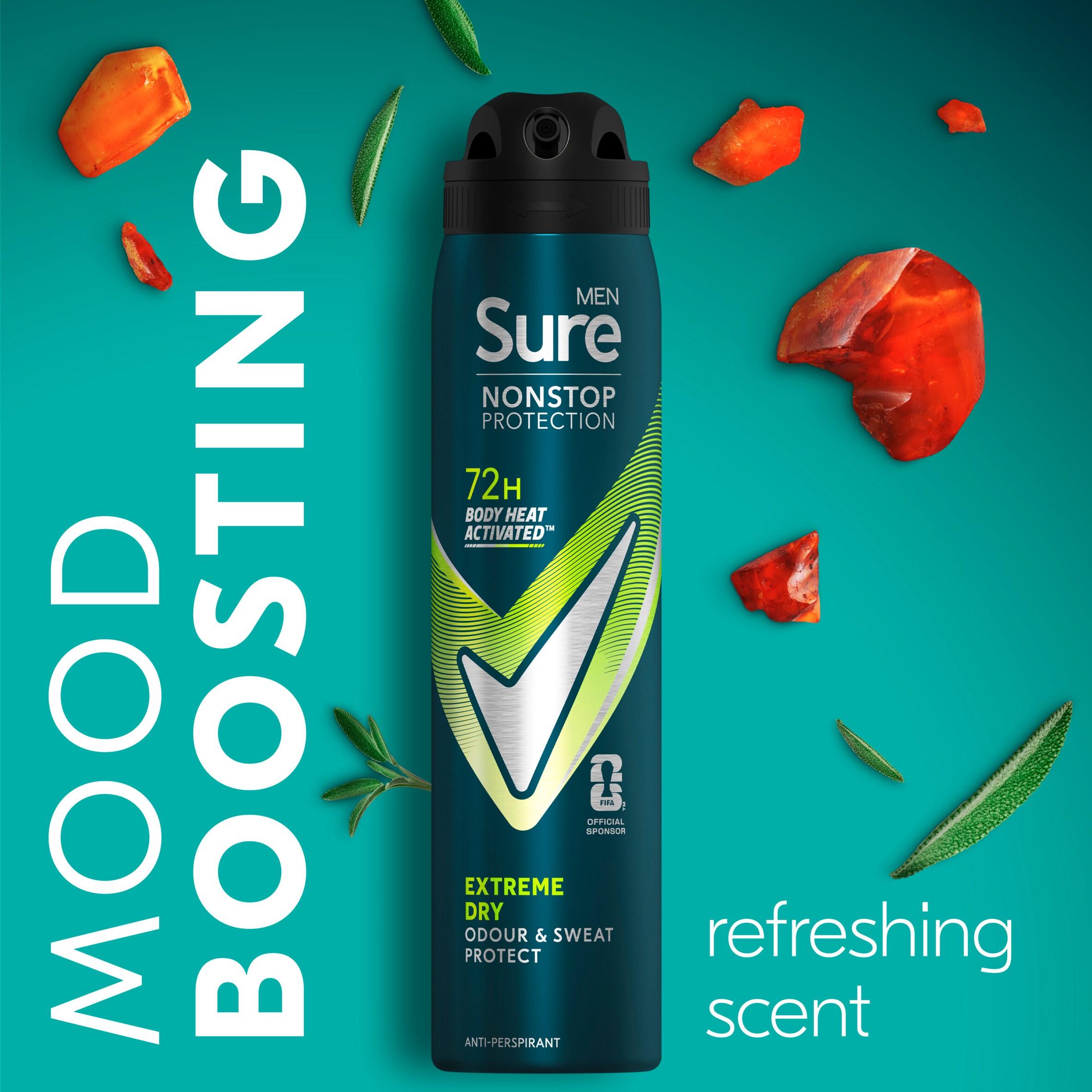 Sure Men Extreme Dry 72h Nonstop Protection Antiperspirant Deodorant 250ml thumbnail 3