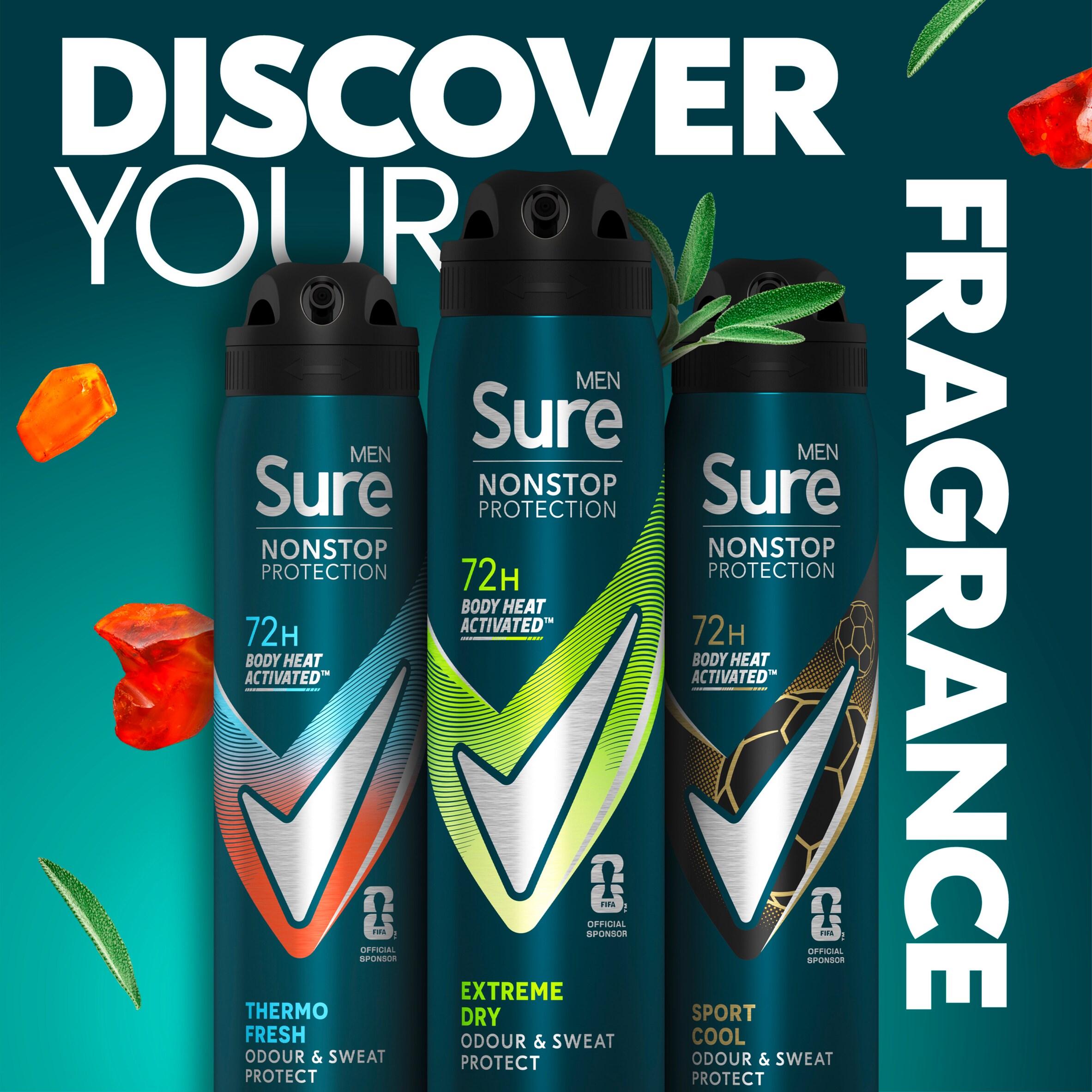 Sure Men Extreme Dry 72h Nonstop Protection Antiperspirant Deodorant 250ml thumbnail 5