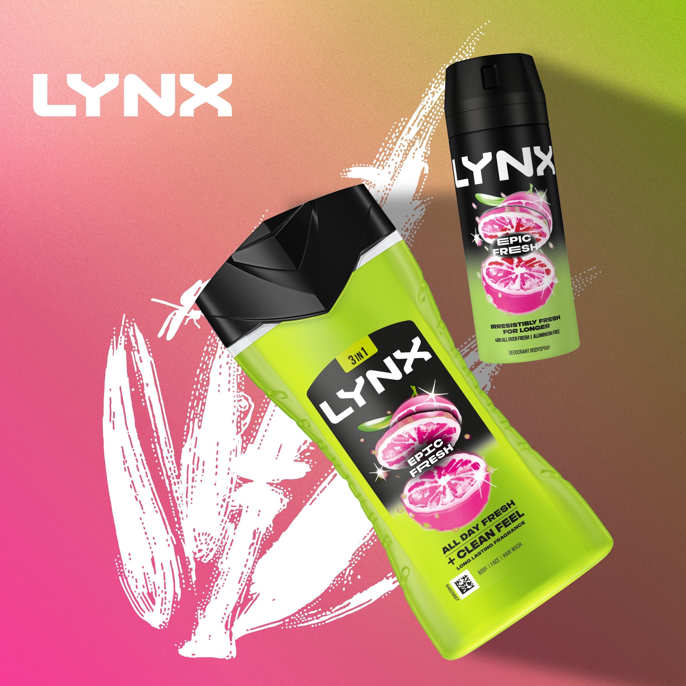 Lynx Epic Fresh Shower Gel Body Wash for Men 225ml thumbnail 5