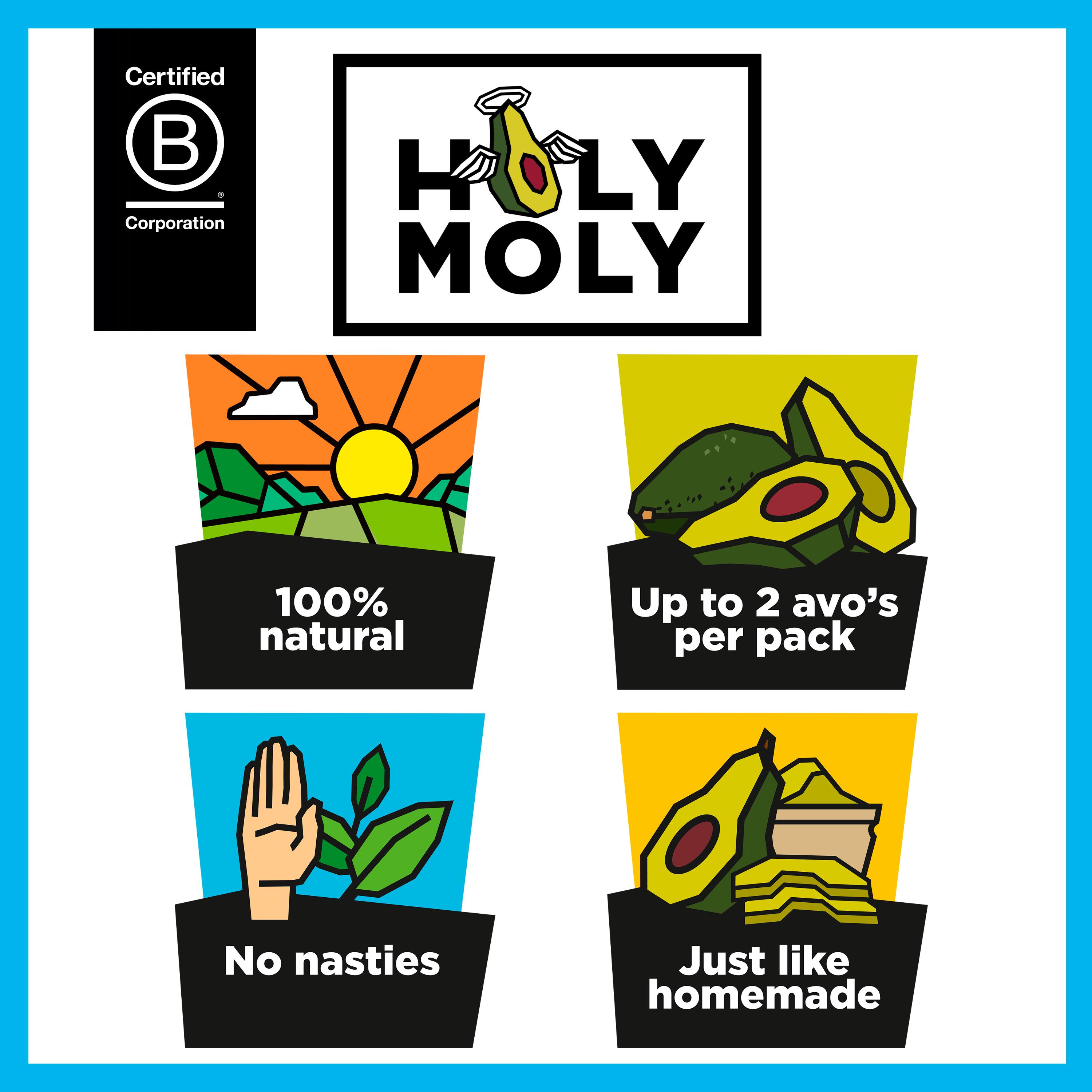 Holy Moly Smashed Avocado 150g thumbnail 2