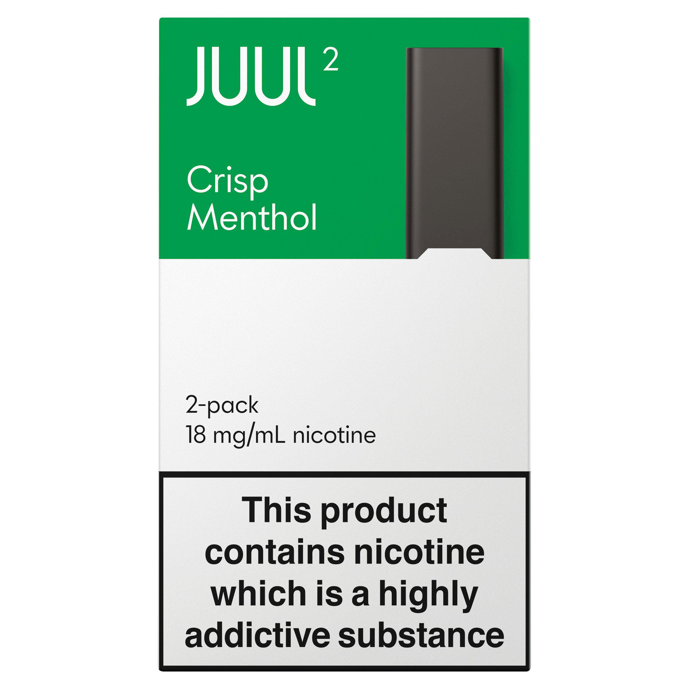 Juul2 2 Pod Crisp Menthol 18mg