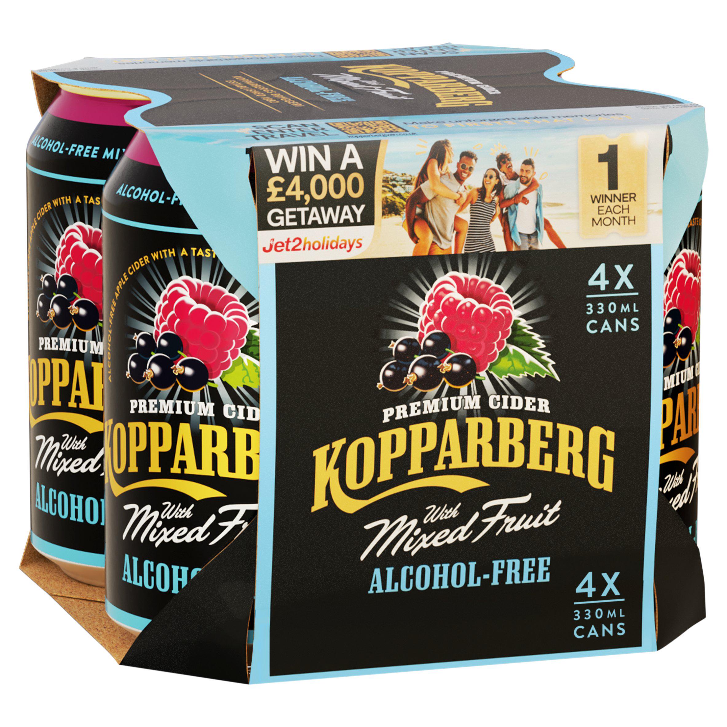 Kopparberg Alcohol Free Mixed Fruit Cider Cans