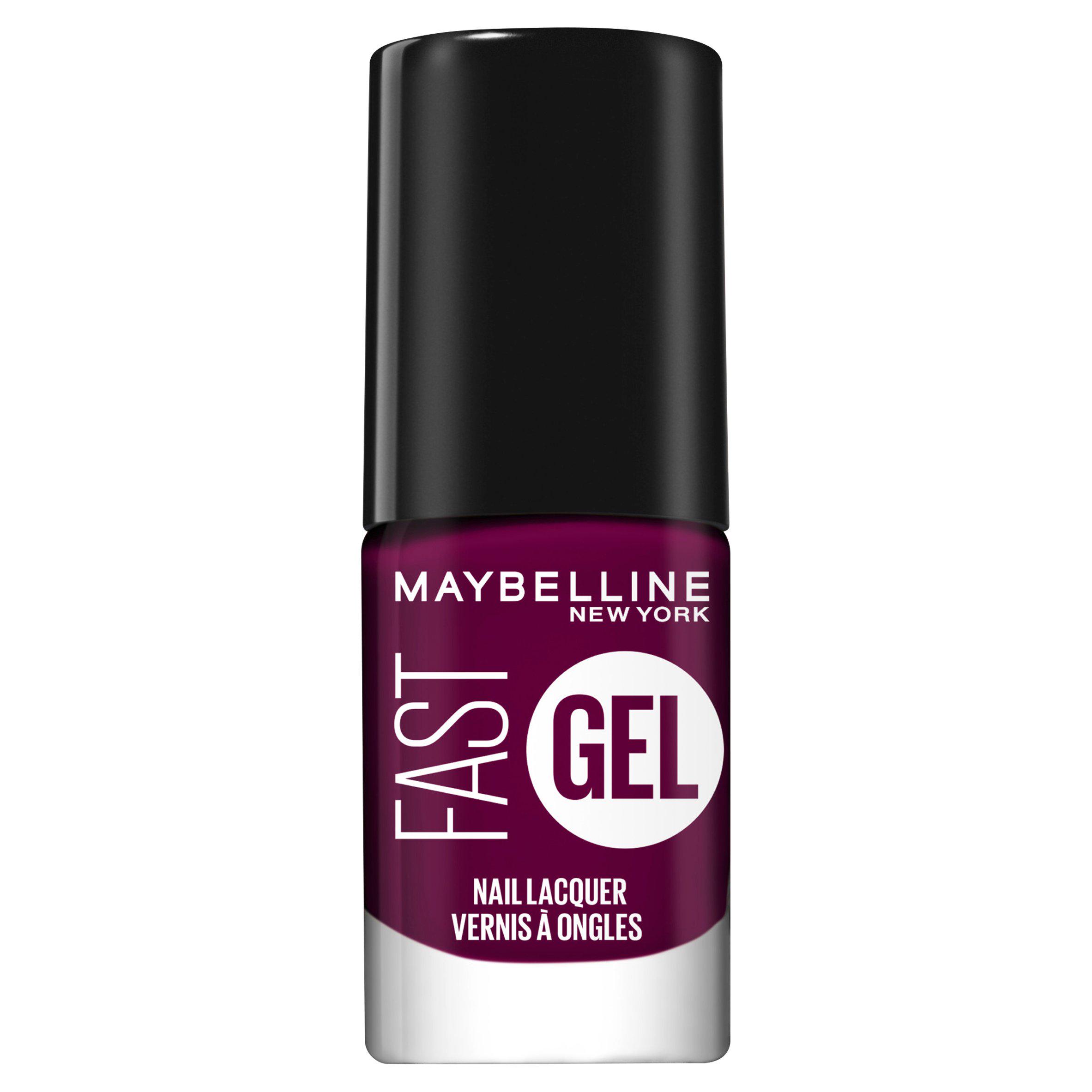Maybelline Fast Gel Nail Lacquer Plum Party 9 Long-Lasting Nail Polish 7ml
