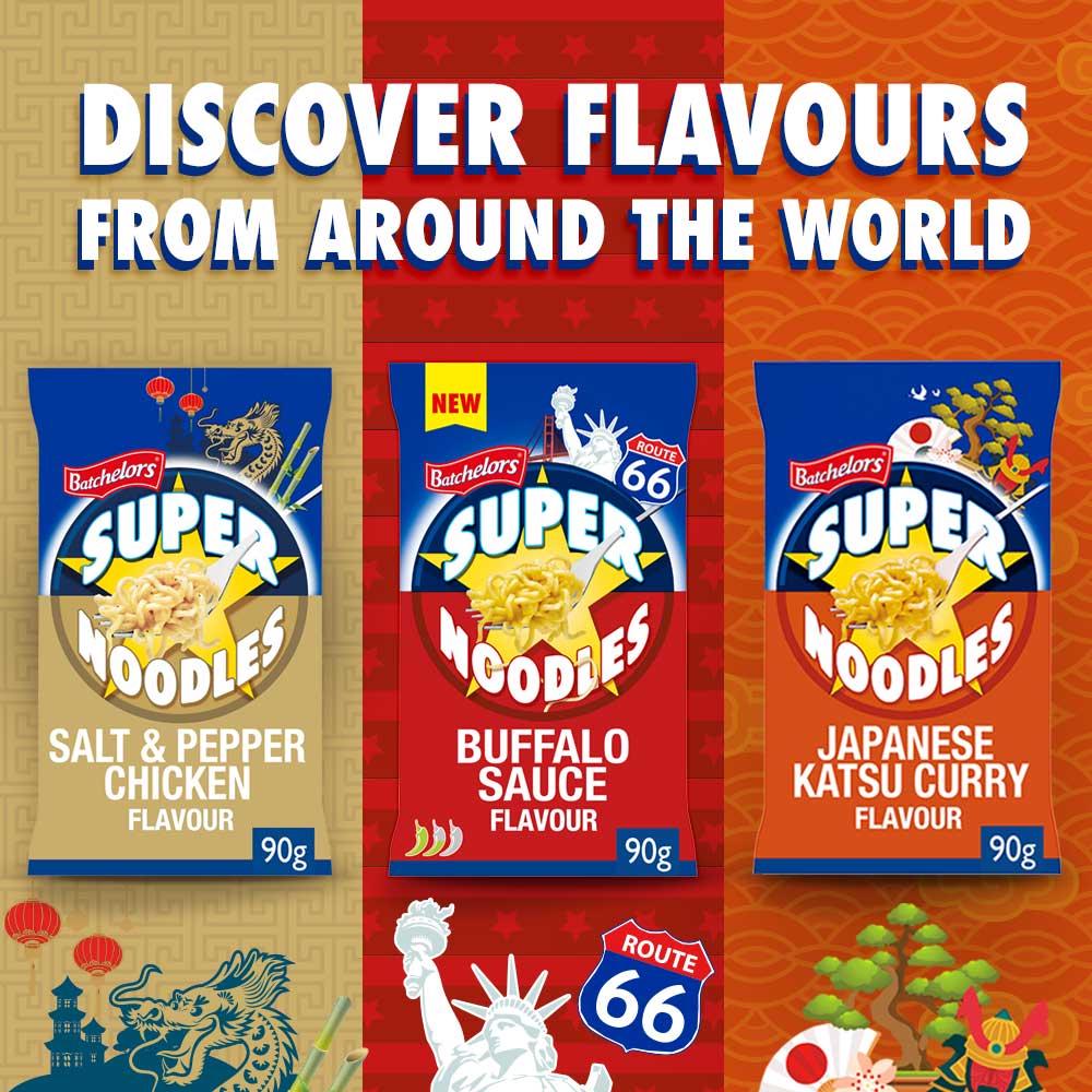 Batchelors Super Noodles Japanese Katsu Curry Flavour 90g thumbnail 3