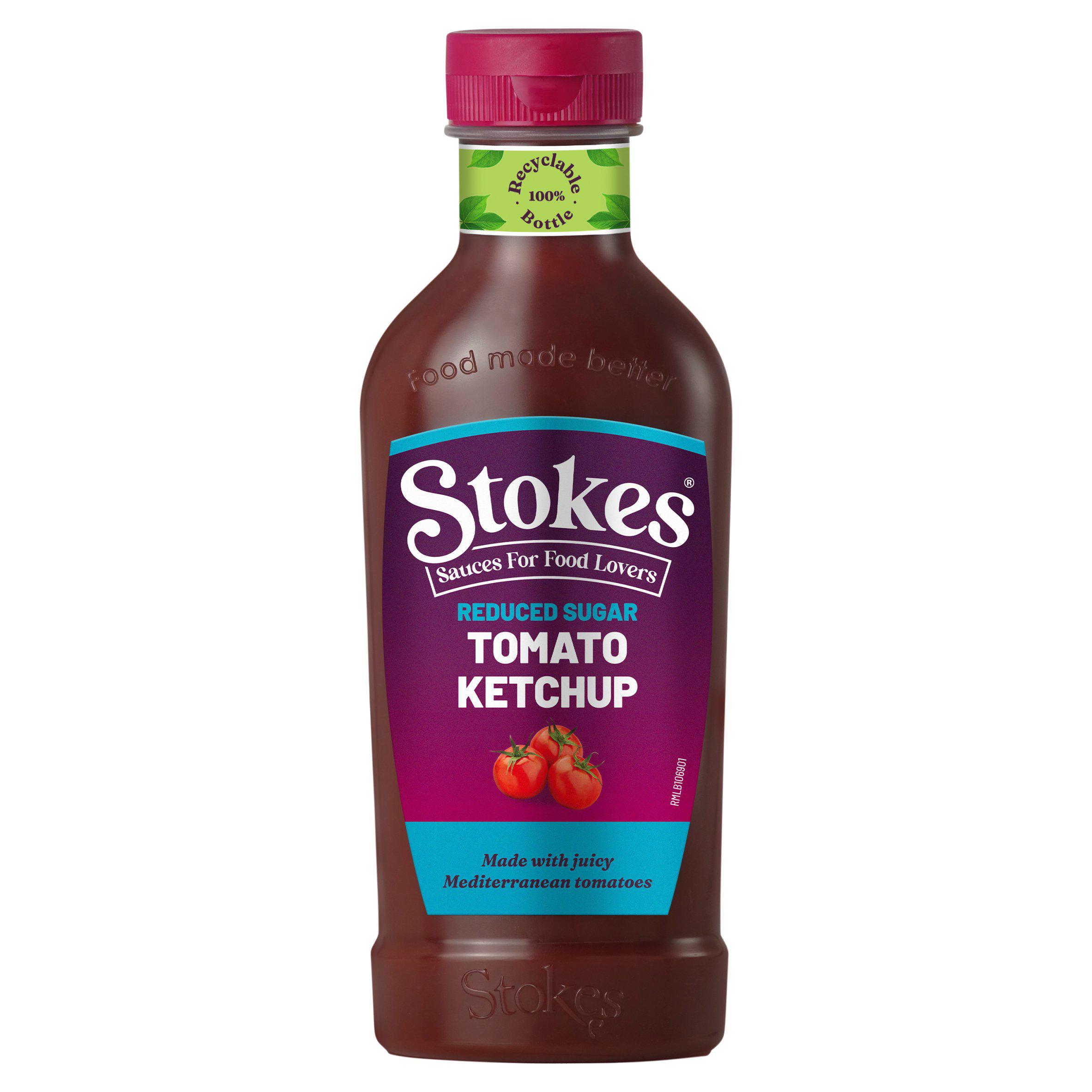 Stokes Reduced Sugar Tomato Ketchup Squeezy