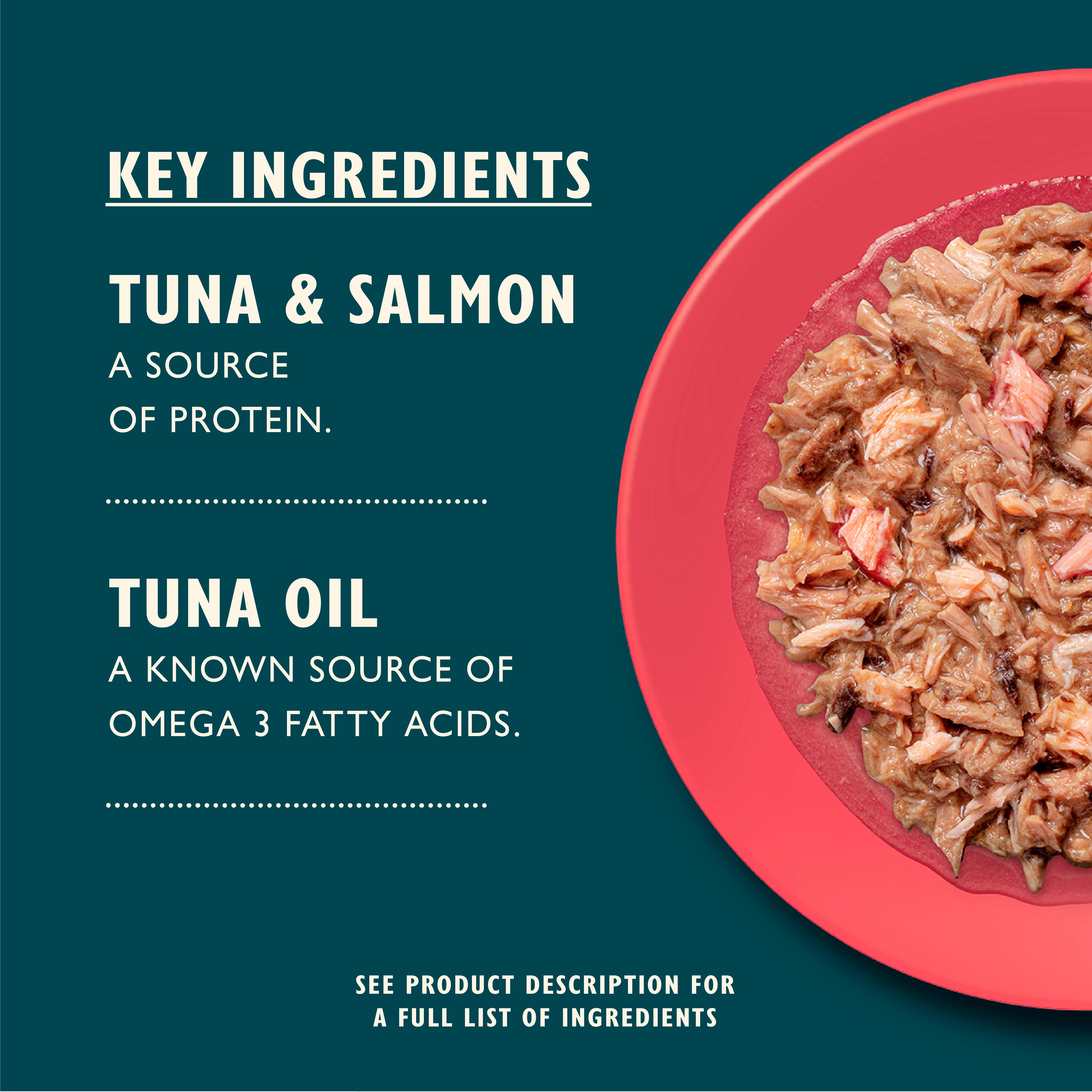 Lily's Kitchen Tuna & Salmon Shredded Fillets Wet Cat Food 70g thumbnail 3