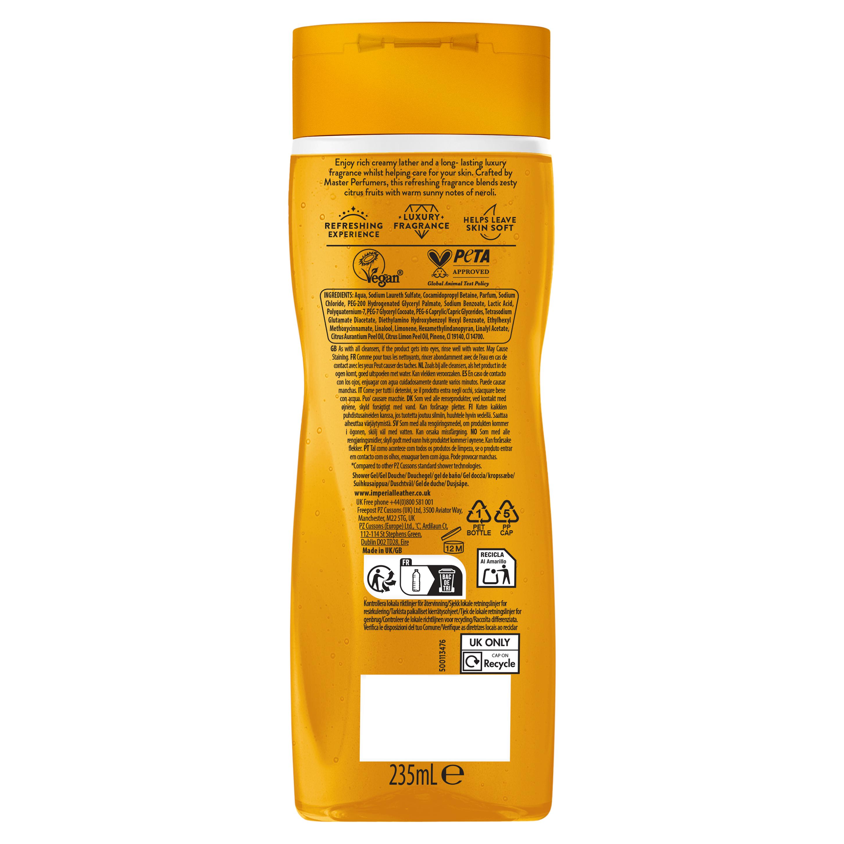 Imperial Leather 235ml Mandarin & Neroli Refreshing Body Wash thumbnail 2