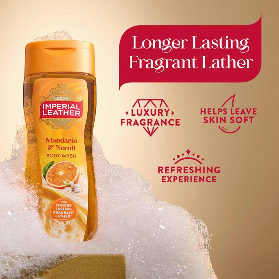 Imperial Leather 235ml Mandarin & Neroli Refreshing Body Wash thumbnail 3