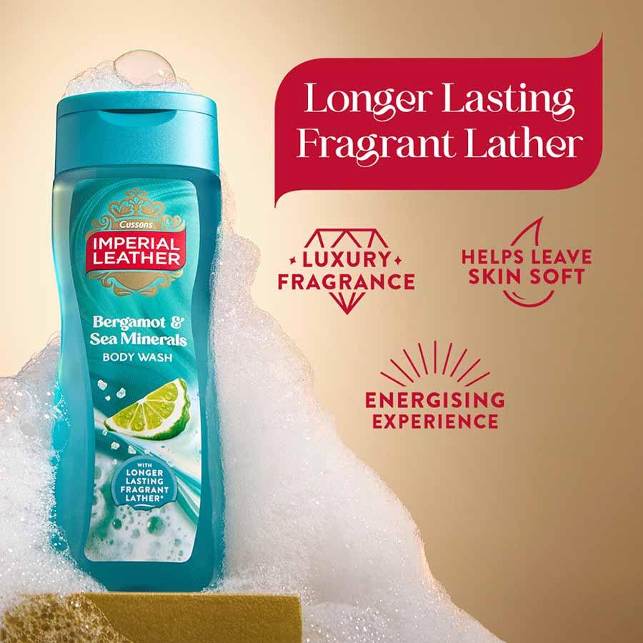 Imperial Leather 235ml Bergamot & Sea Salt Energising Body Wash thumbnail 3