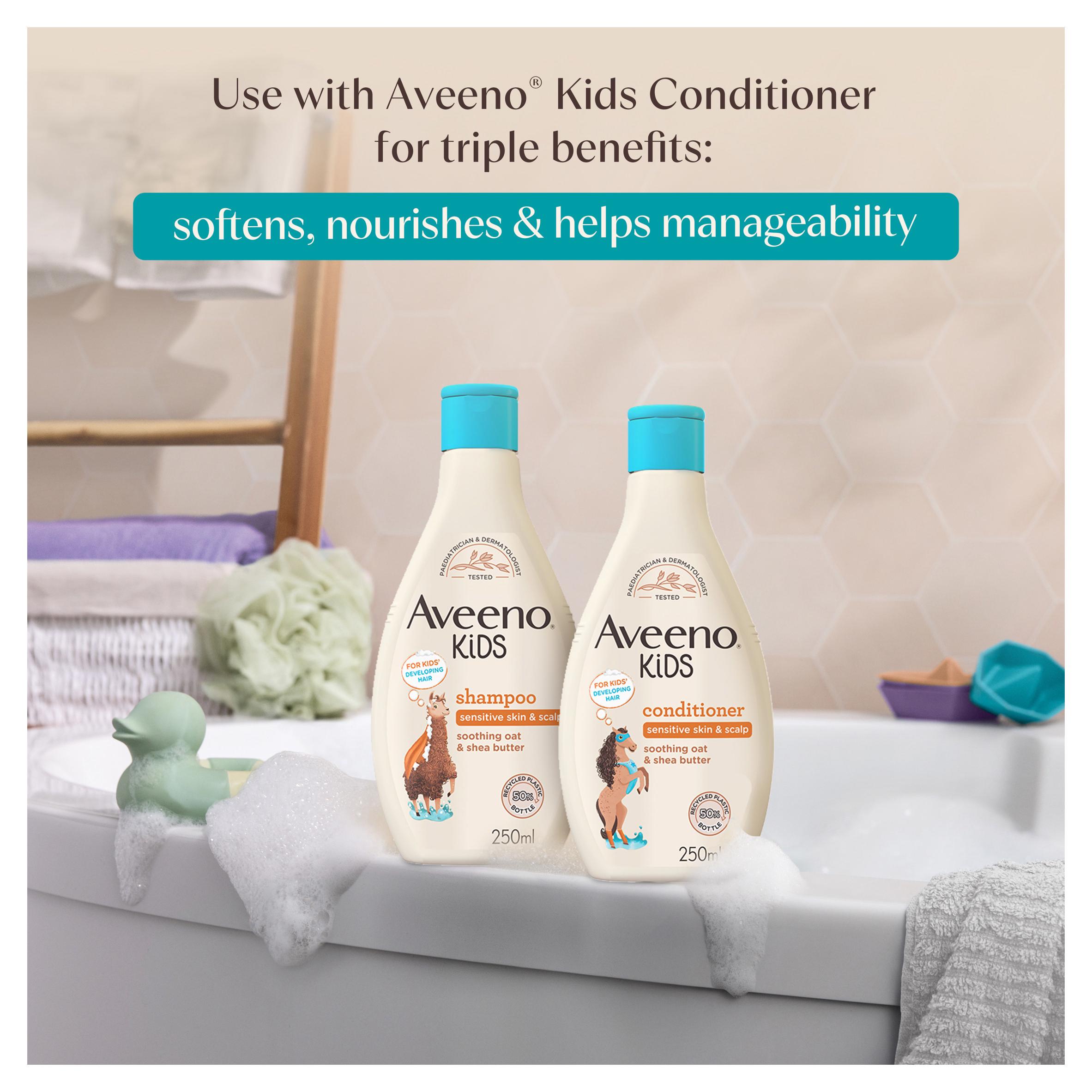 Aveeno Kids Shampoo with Soothing Oat & Shea Butter Developed For Your Little Superhero 250ml thumbnail 5