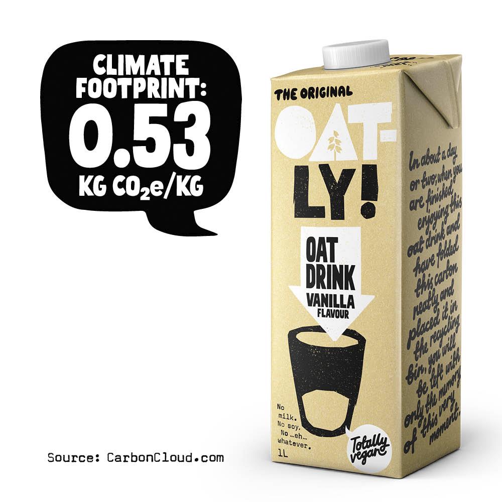 Oatly Oat Drink Vanilla Flavour Long Life 1L thumbnail 2