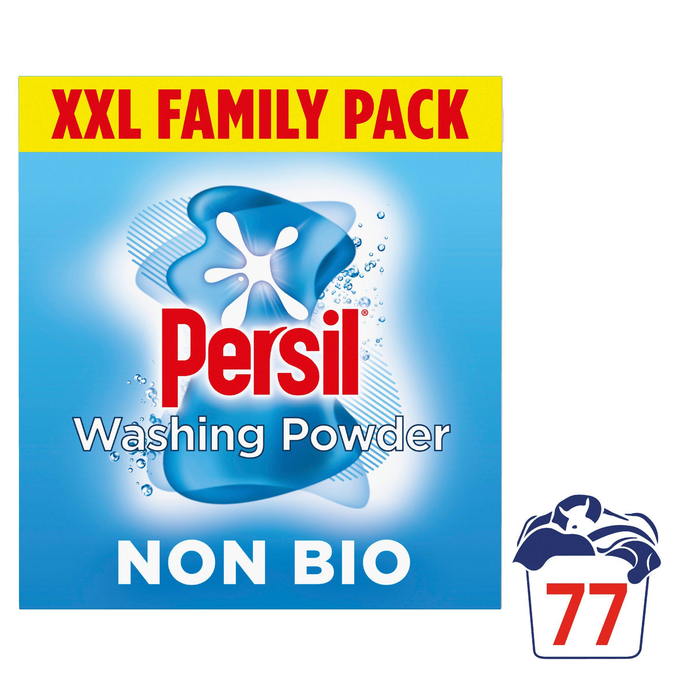 Persil Fabric Cleaning Washing Powder Non Bio 77 Washes