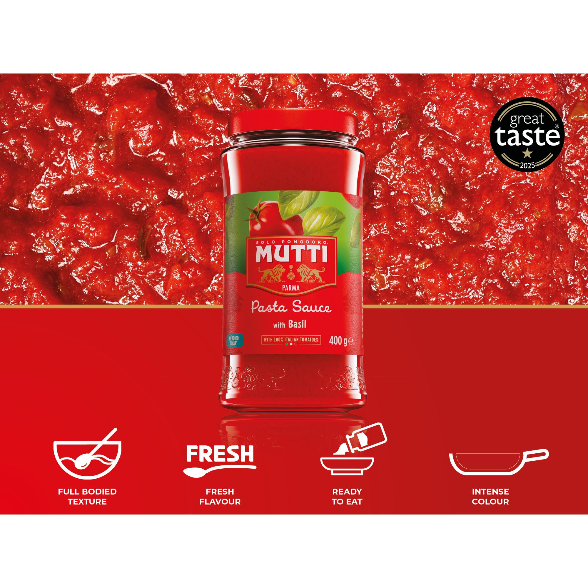 Mutti Tomato Pasta Sauce with Basil 400g thumbnail 2