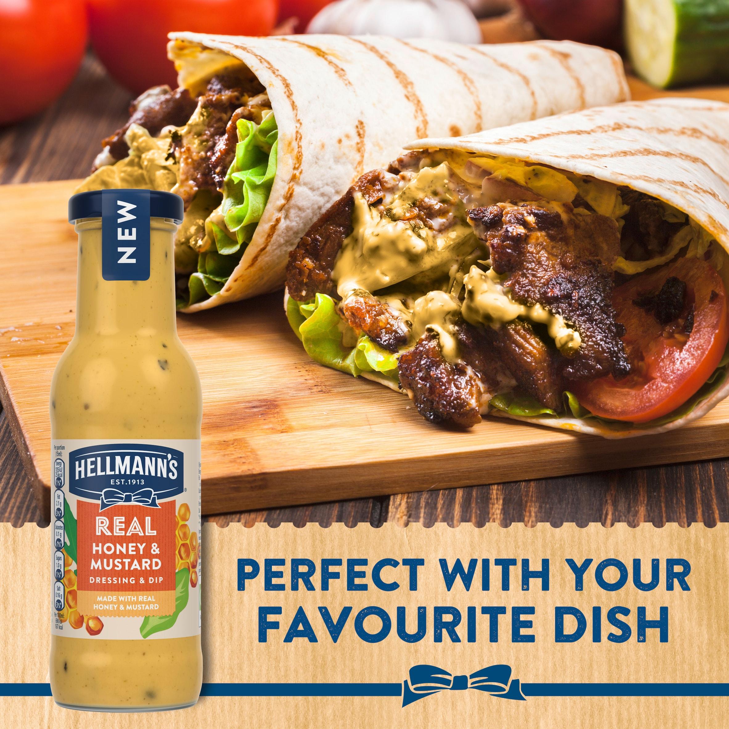 Hellmann's Real Honey & Mustard Salad Dressing & Dip 250ml thumbnail 3