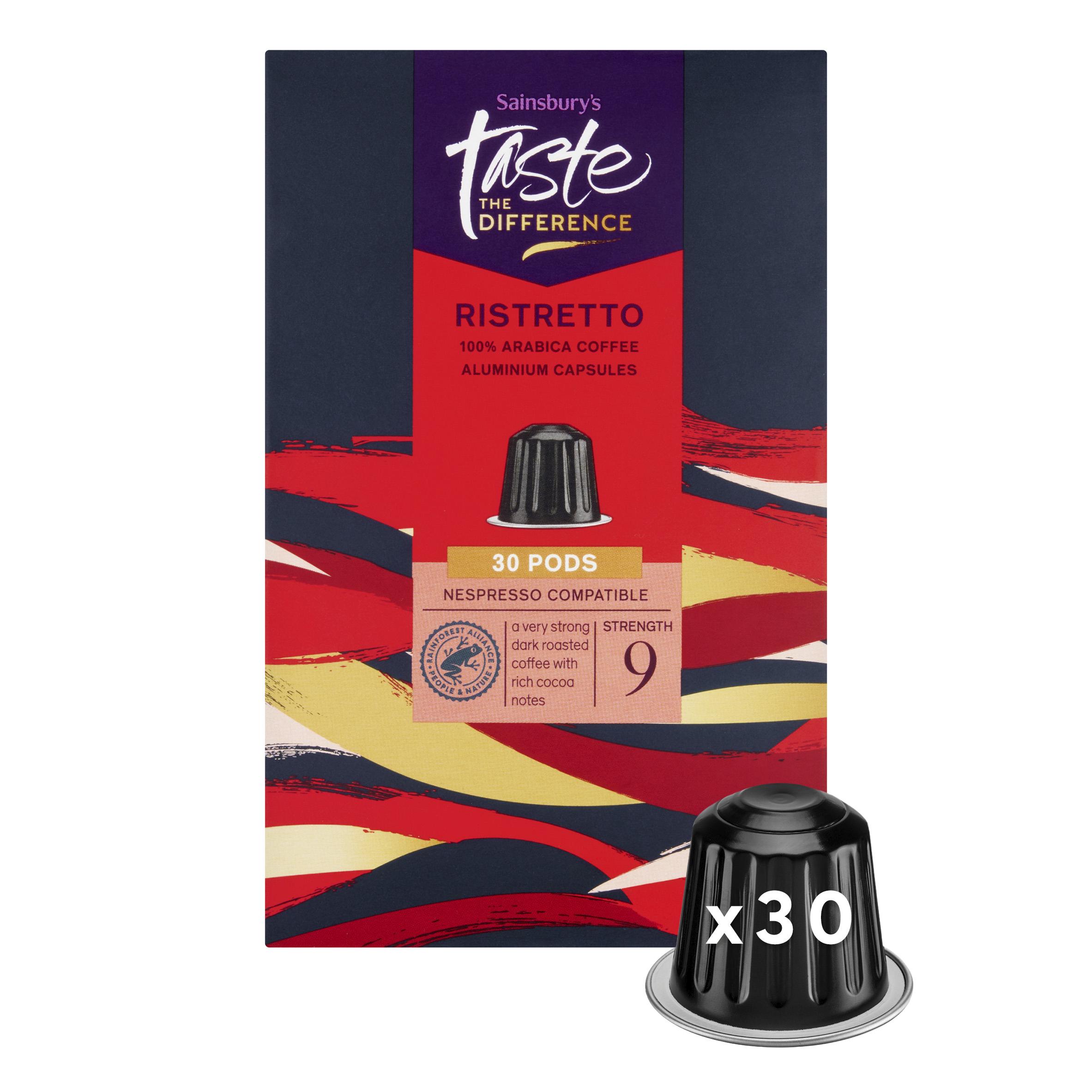 Sainsbury's Ristretto Pods, Taste the Difference x30 156g thumbnail 2