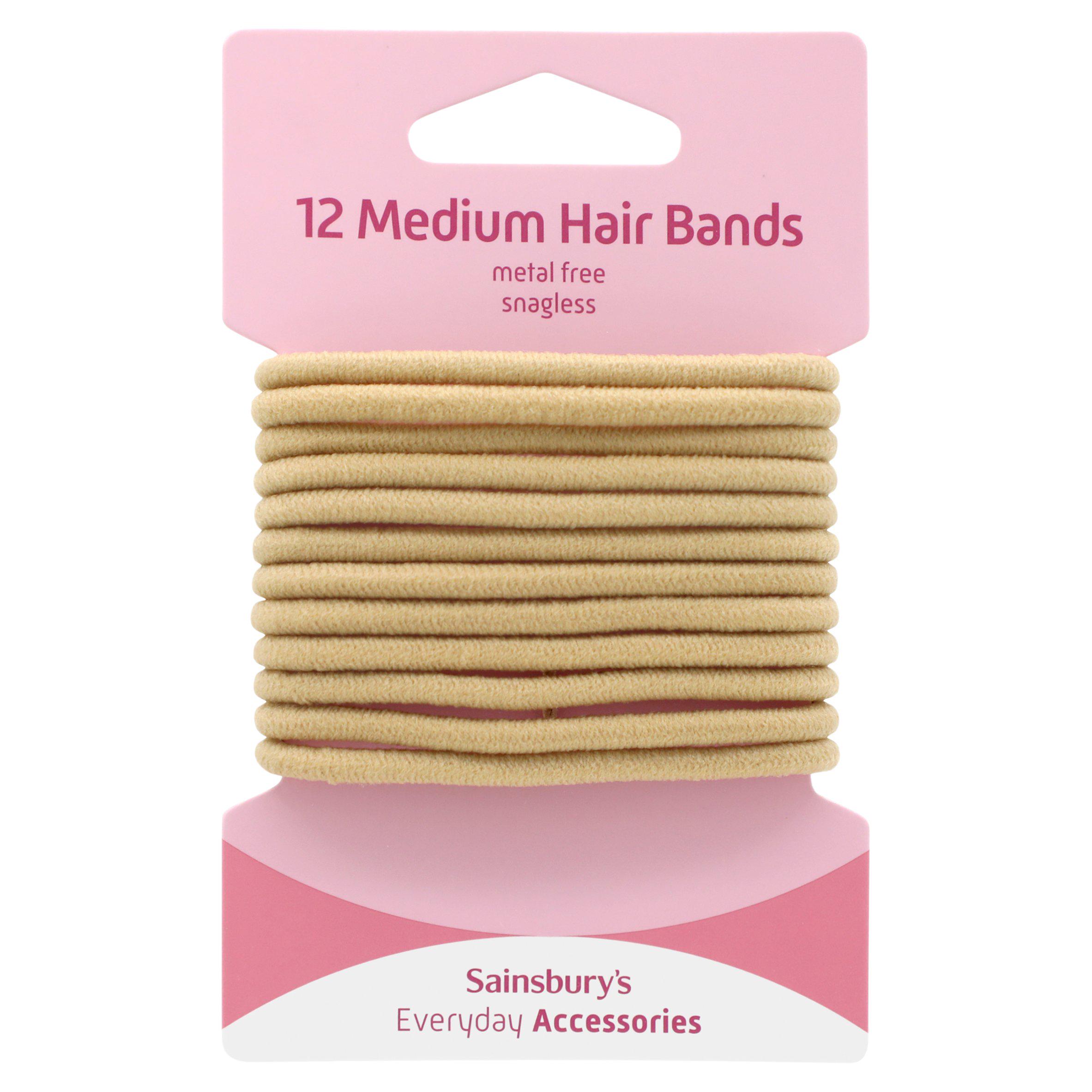 Sainsbury's Accessories Medium Blonde Hair Bands x12