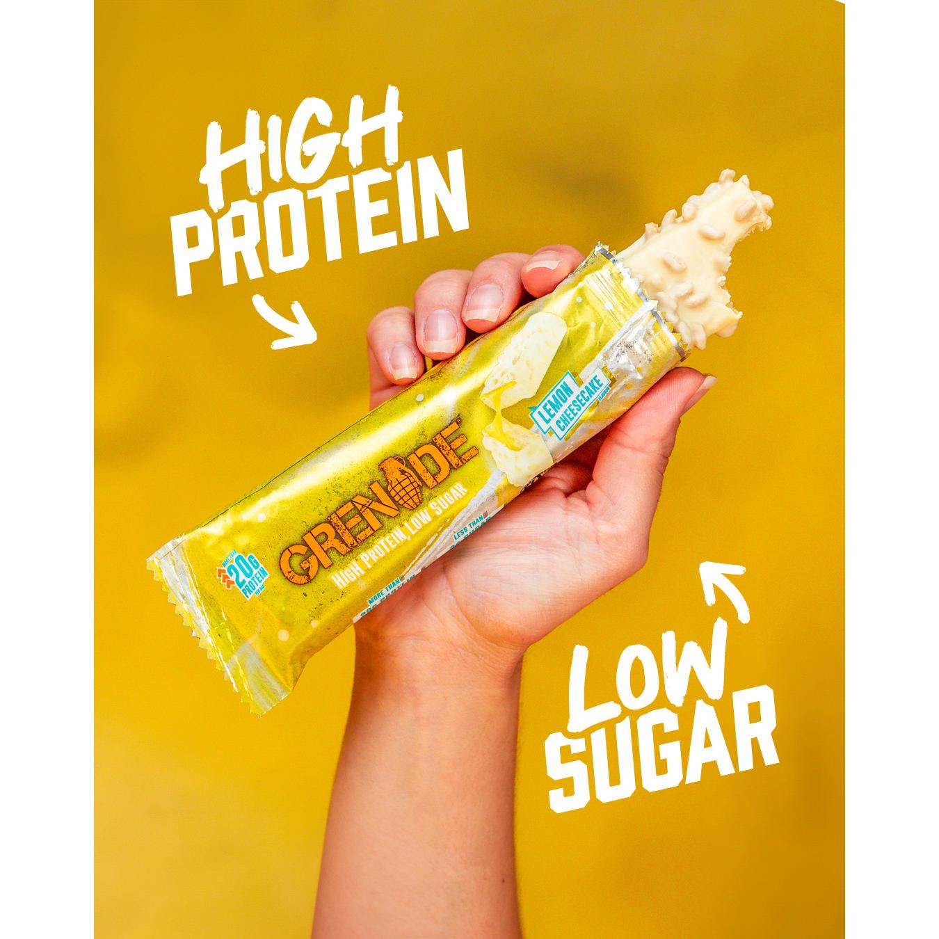 Grenade Lemon Cheesecake Flavour Protein Bar 60g thumbnail 2