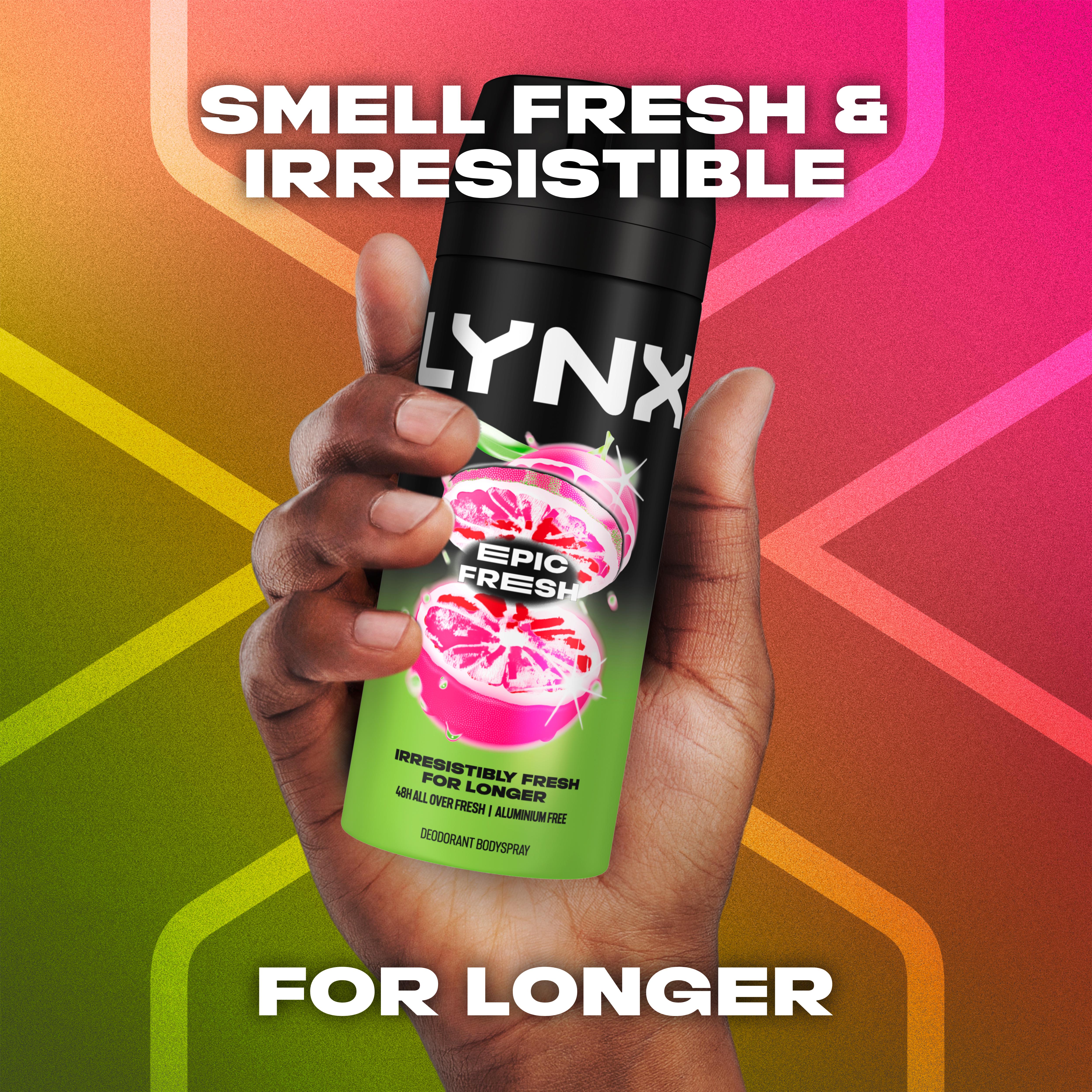 Lynx Epic Fresh 48h Deodorant Body Spray for Men 150ml thumbnail 2