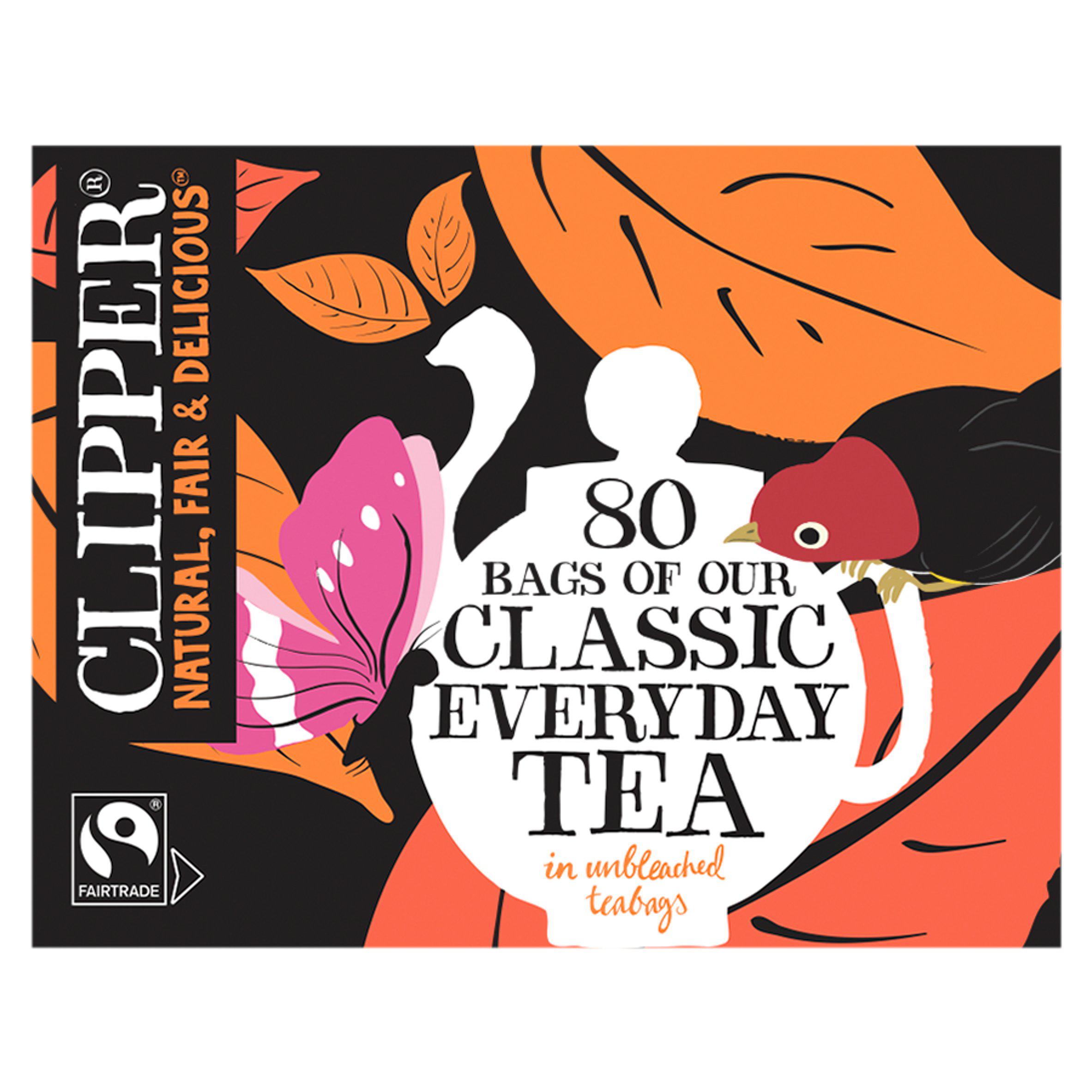 Clipper Fairtrade Everyday Tea Bags x80 23g