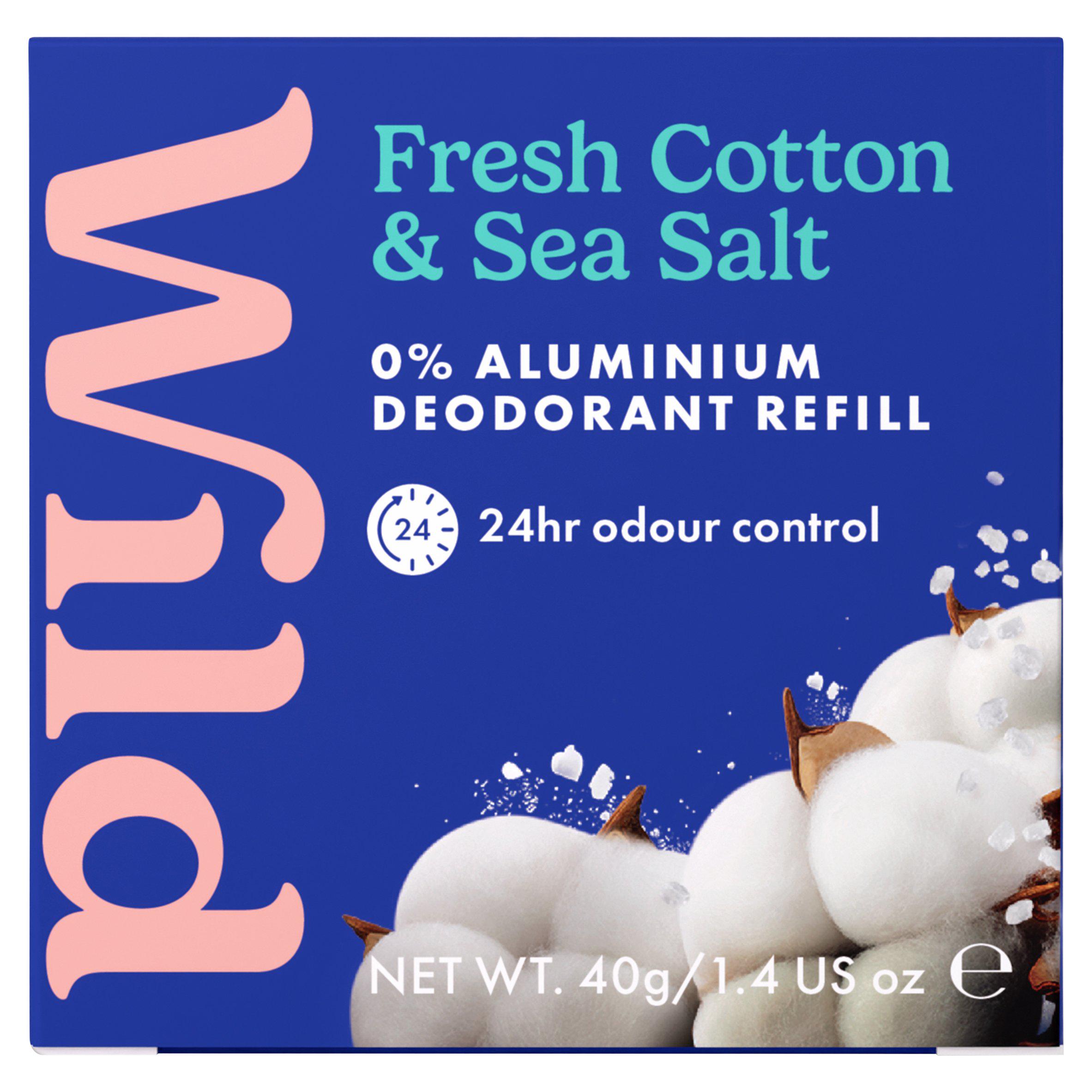 Men's Wild Fresh Cotton & Sea Salt Natural Deodorant Refill 40g