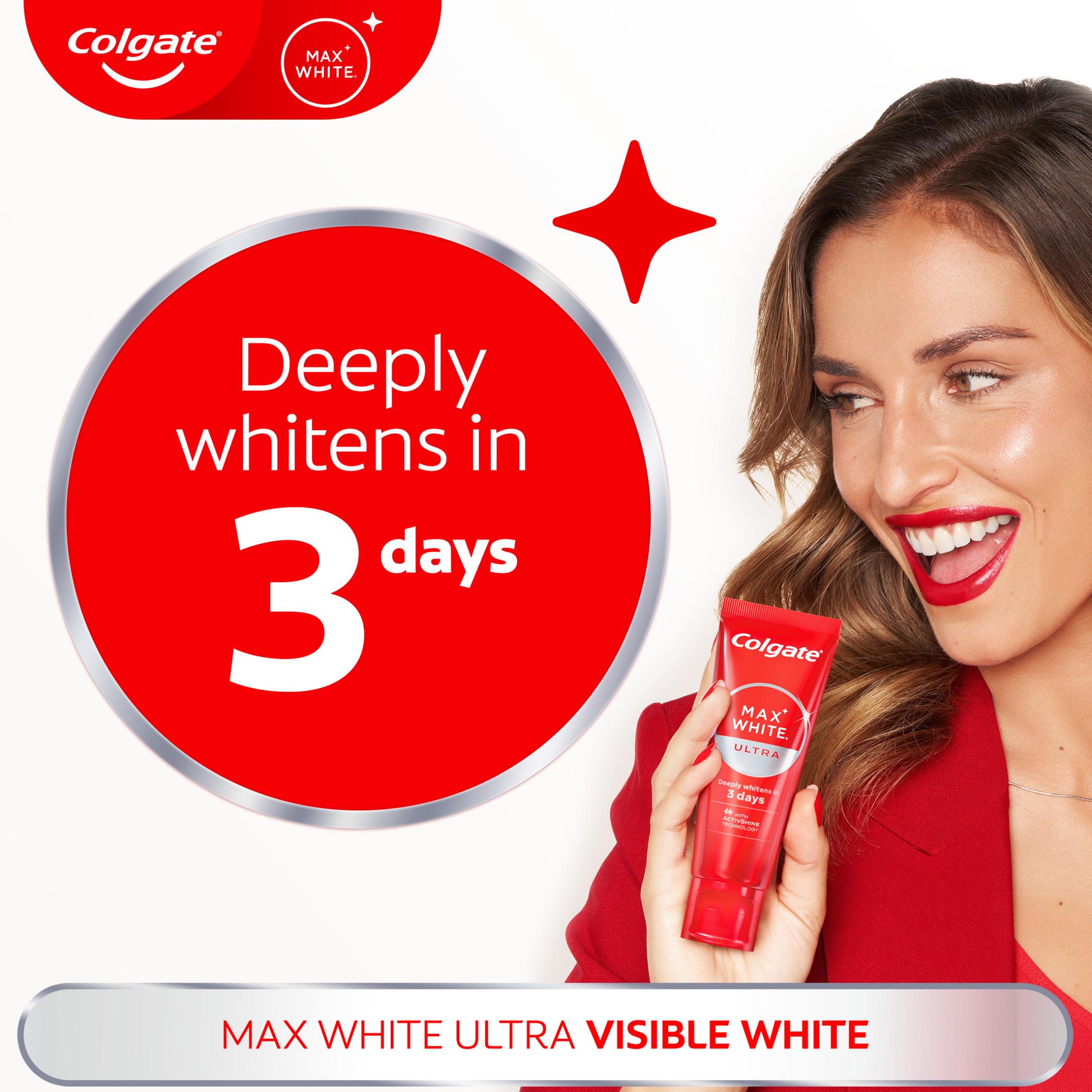 Colgate Max White Ultra Active Foam Teeth Whitening Toothpaste 75ml thumbnail 2