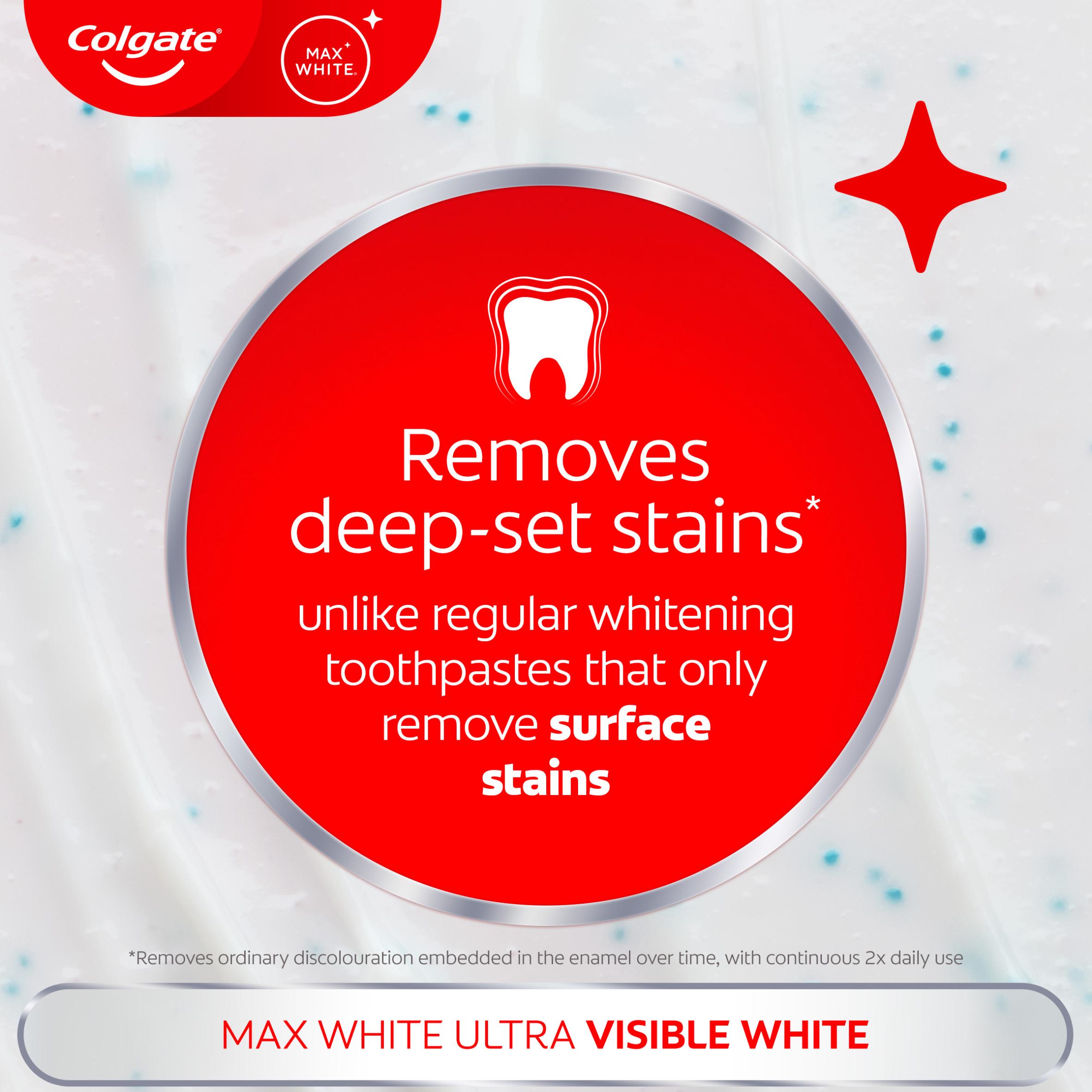 Colgate Max White Ultra Active Foam Teeth Whitening Toothpaste 75ml thumbnail 5