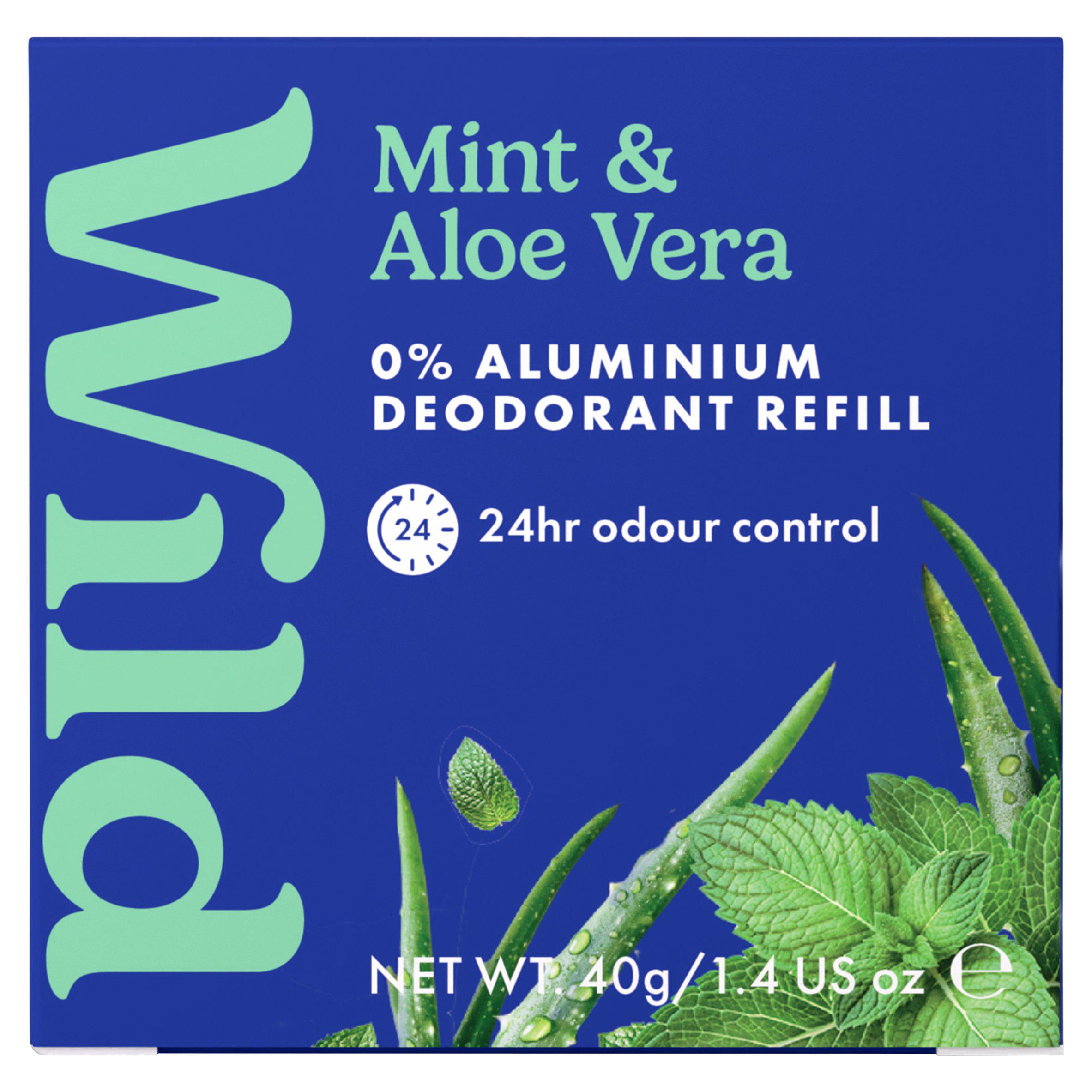 Wild Mint & Aloe Vera Natural Deodorant Refill 40g