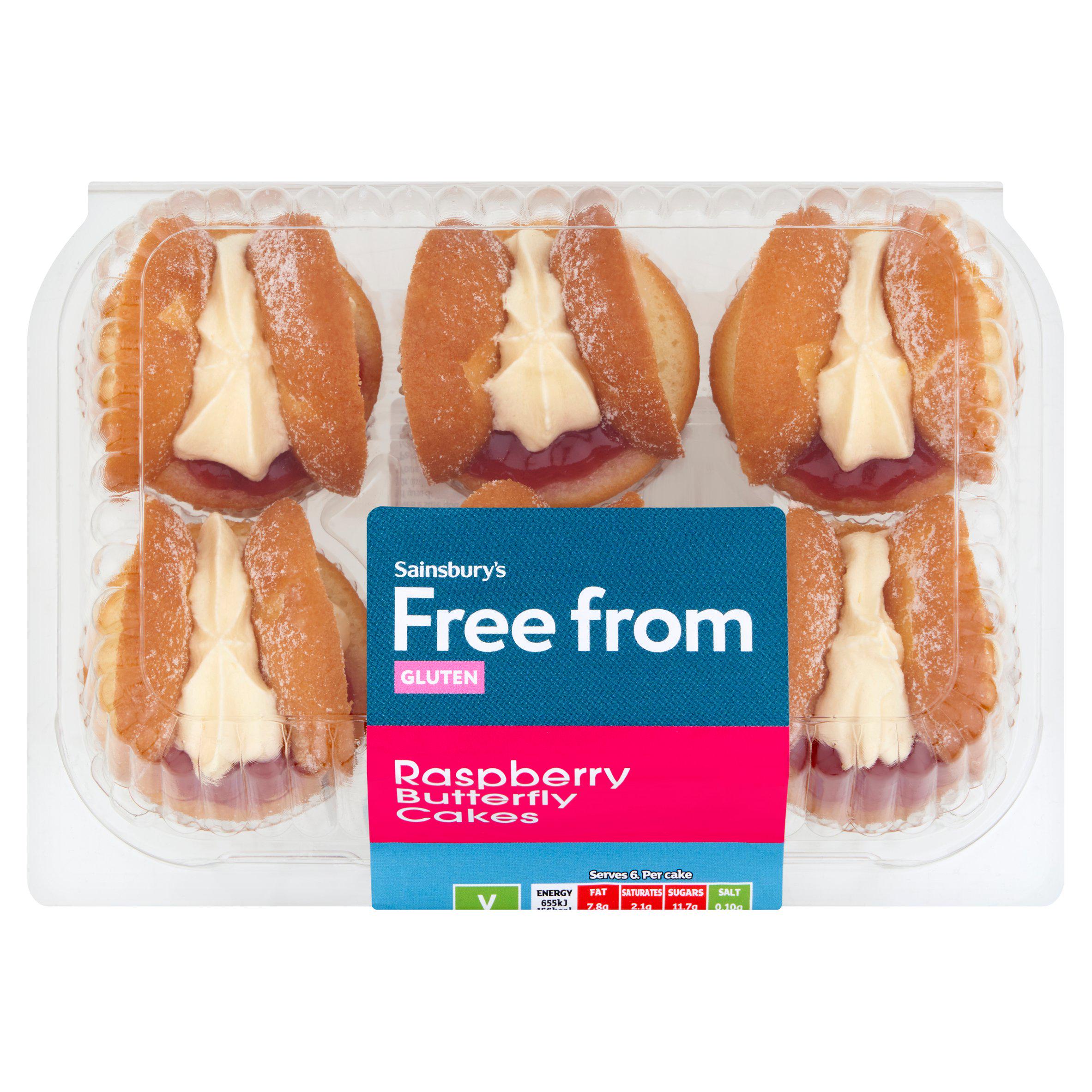 Sainsbury's Free From Butterfly Cakes x6
