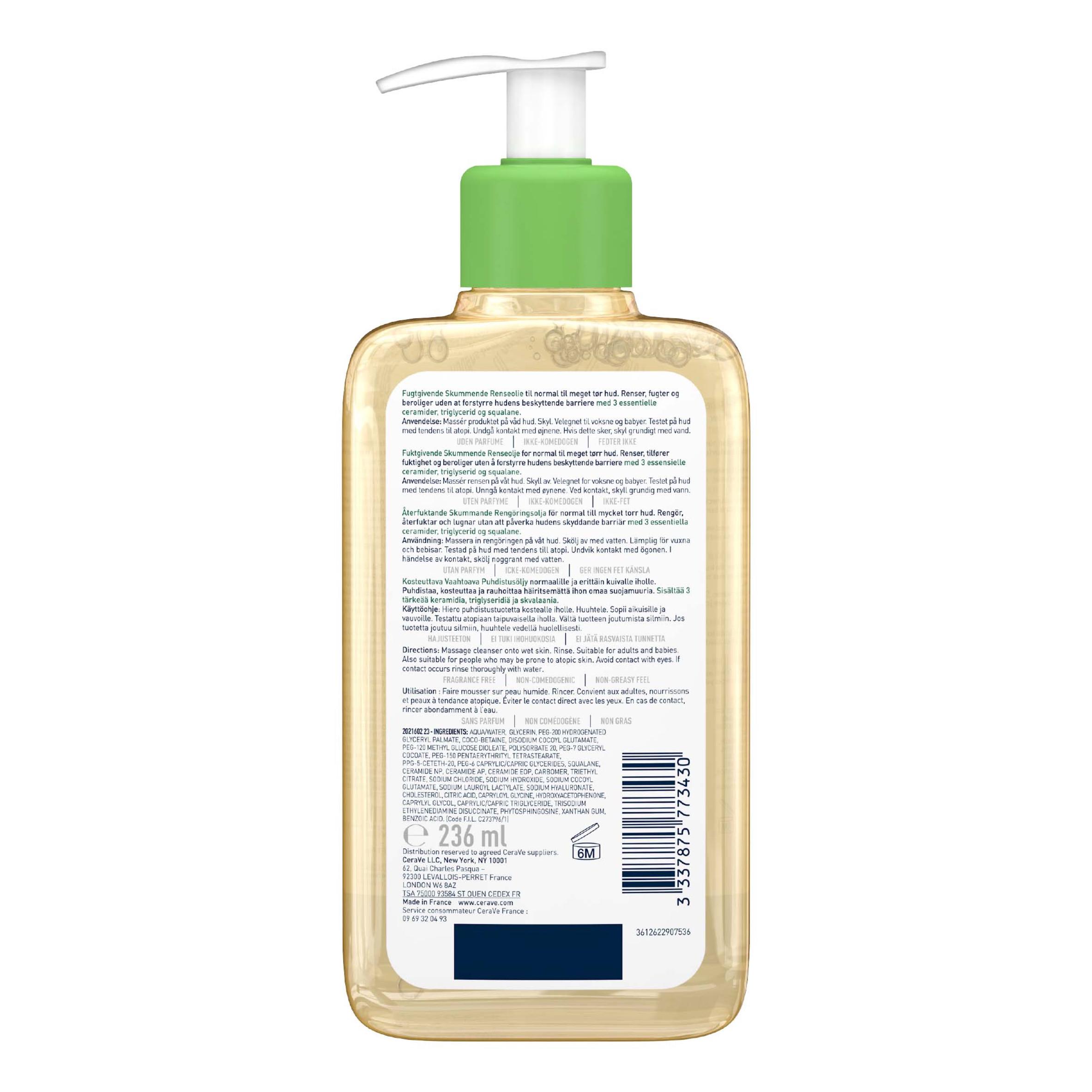 CeraVe Hydrating Foaming Oil Cleanser 236ml thumbnail 5