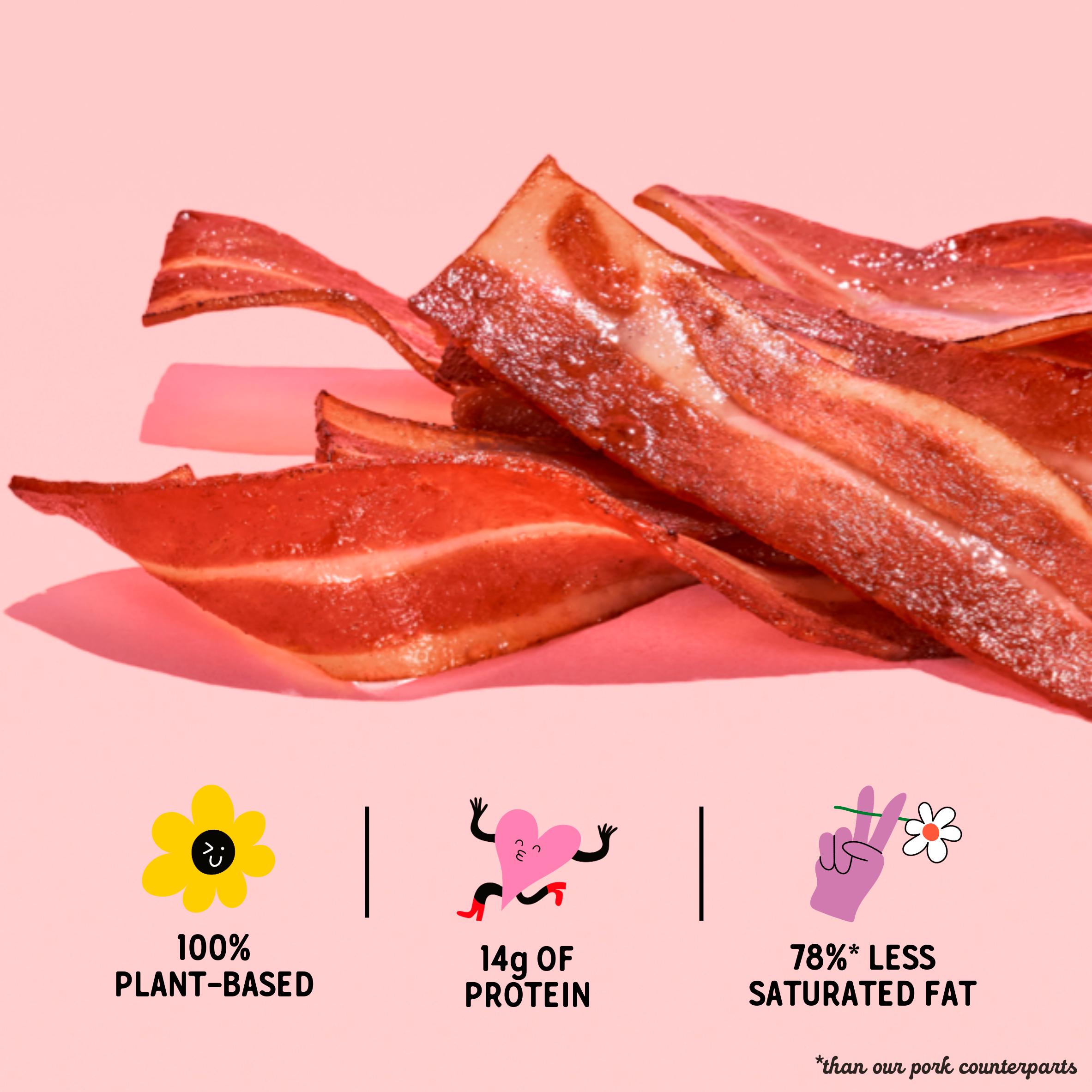 La Vie Plant Based Bacon Smoked Rashers x8 120g thumbnail 2