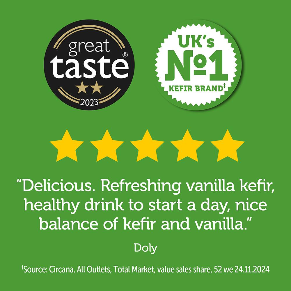 Biotiful Gut Health Kefir Milk Drink Vanilla 1L thumbnail 3