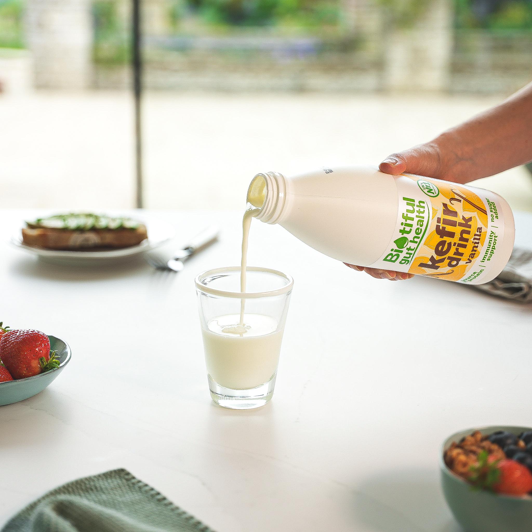 Biotiful Gut Health Kefir Milk Drink Vanilla 1L thumbnail 5