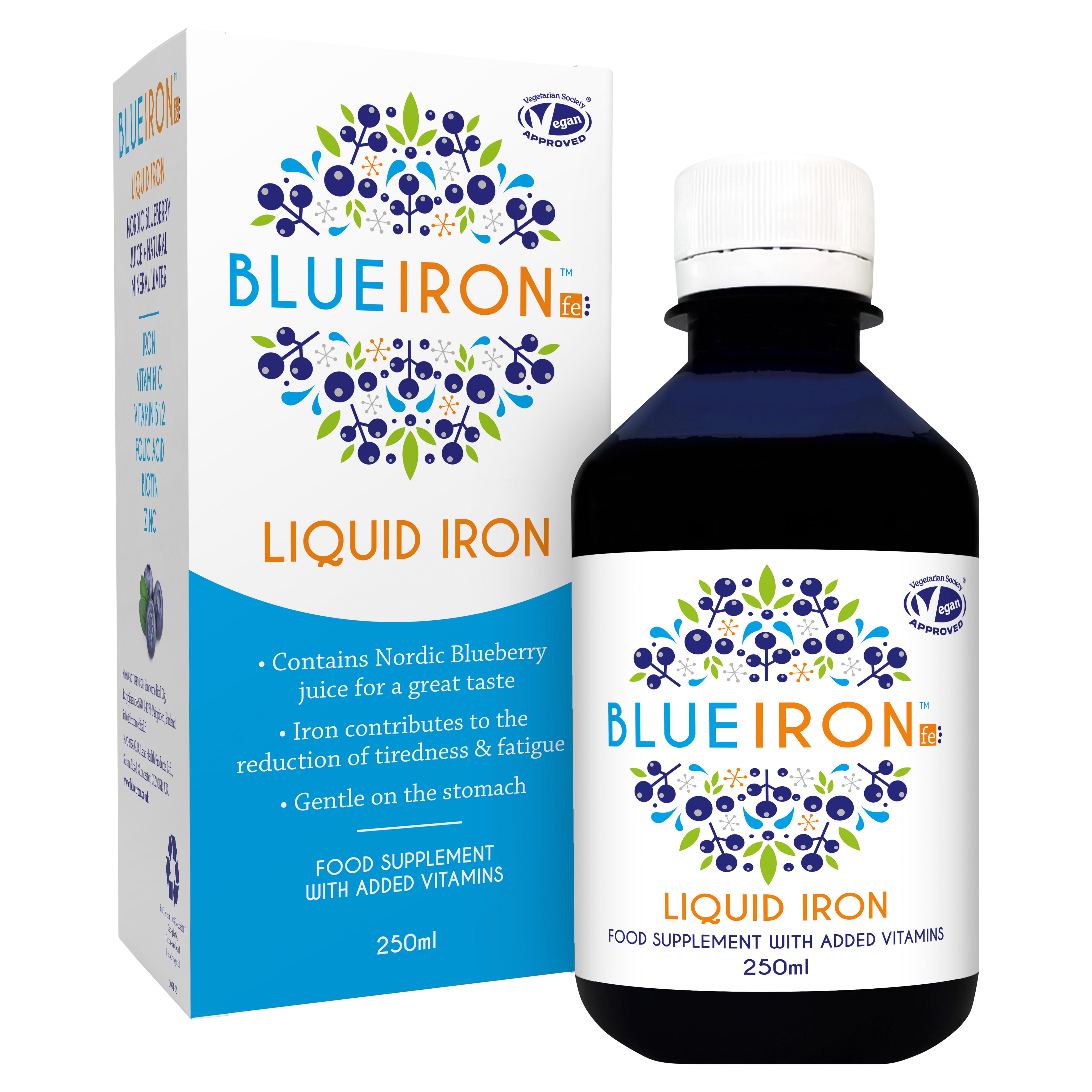 Blue Iron Liquid Food Supplement with Added Vitamins 250ml thumbnail 2