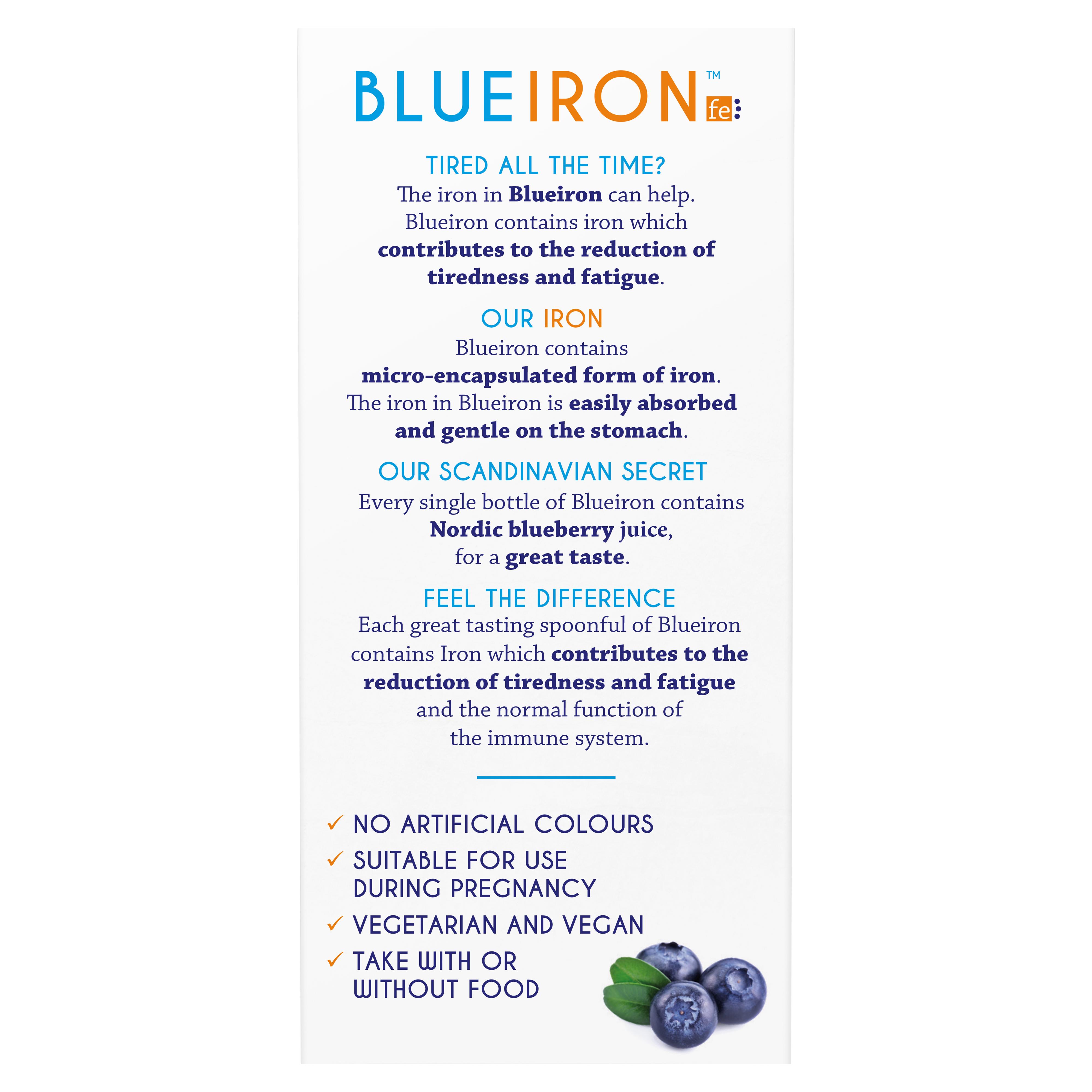 Blue Iron Liquid Food Supplement with Added Vitamins 250ml thumbnail 3