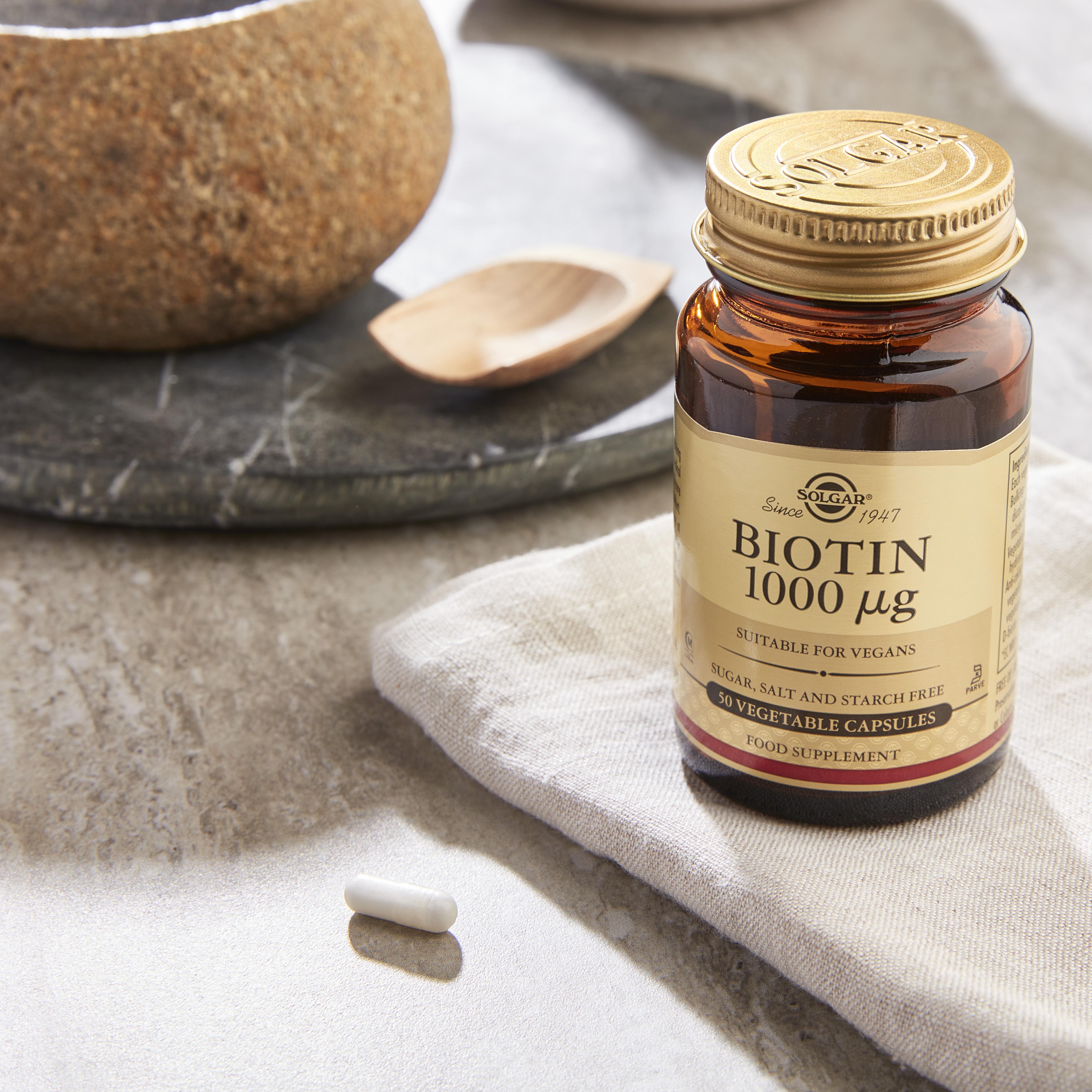 Solgar Biotin 1000µg Vegetable Capsules x50 thumbnail 4