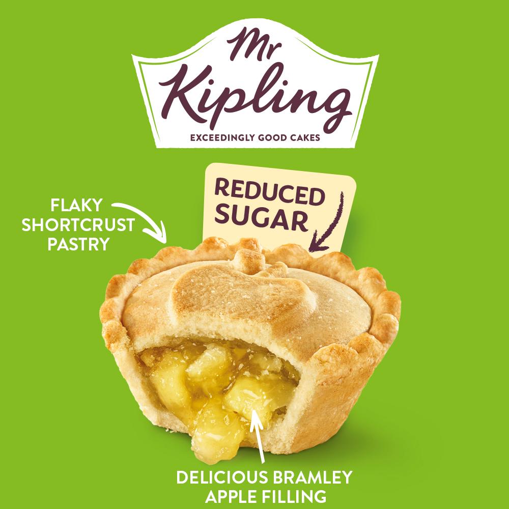Mr Kipling Delicious & Light Bramley Apple Pies x6 thumbnail 2