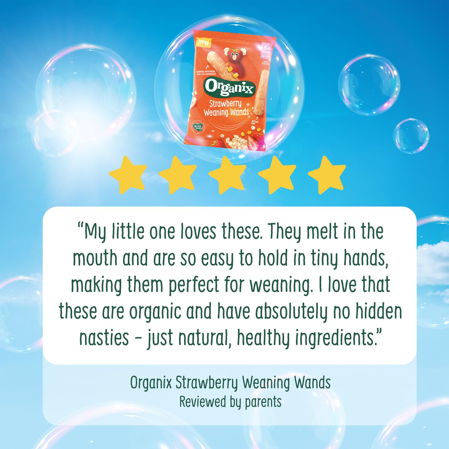 Organix Banana Weaning Wands Organic Baby Puffs 6 months+ 25g thumbnail 5