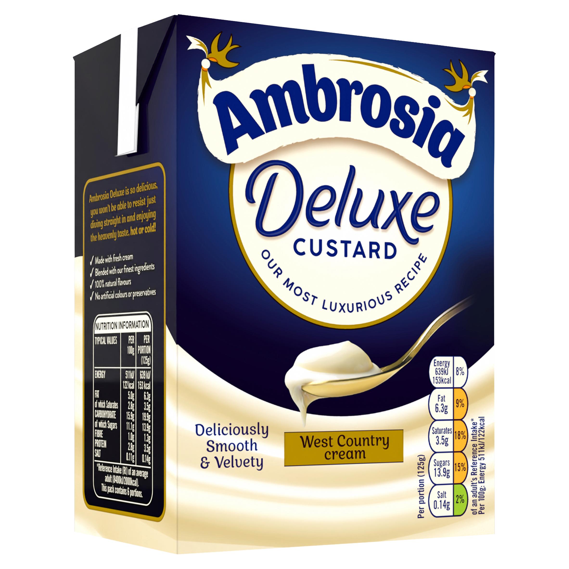 Ambrosia Deluxe 750g Custard Dessert Carton thumbnail 6