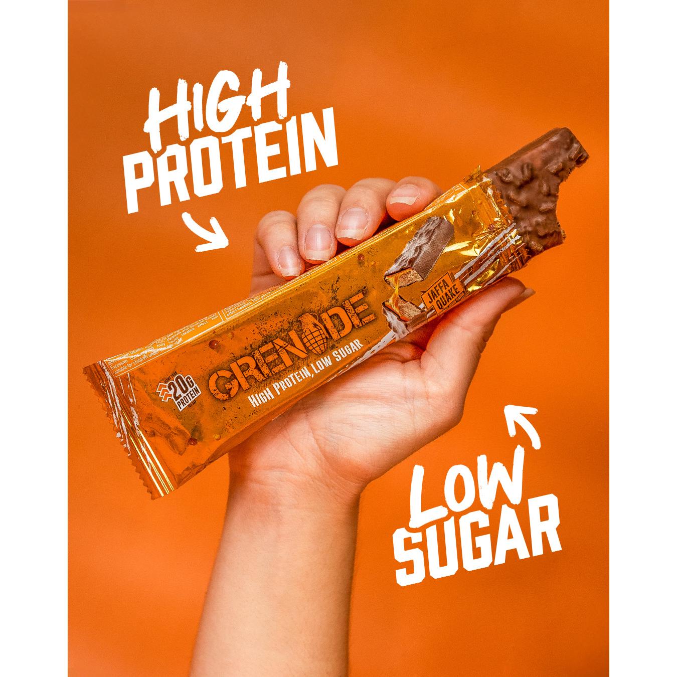 Grenade Jaffa Quake Chocolate Orange Flavour 60g thumbnail 2