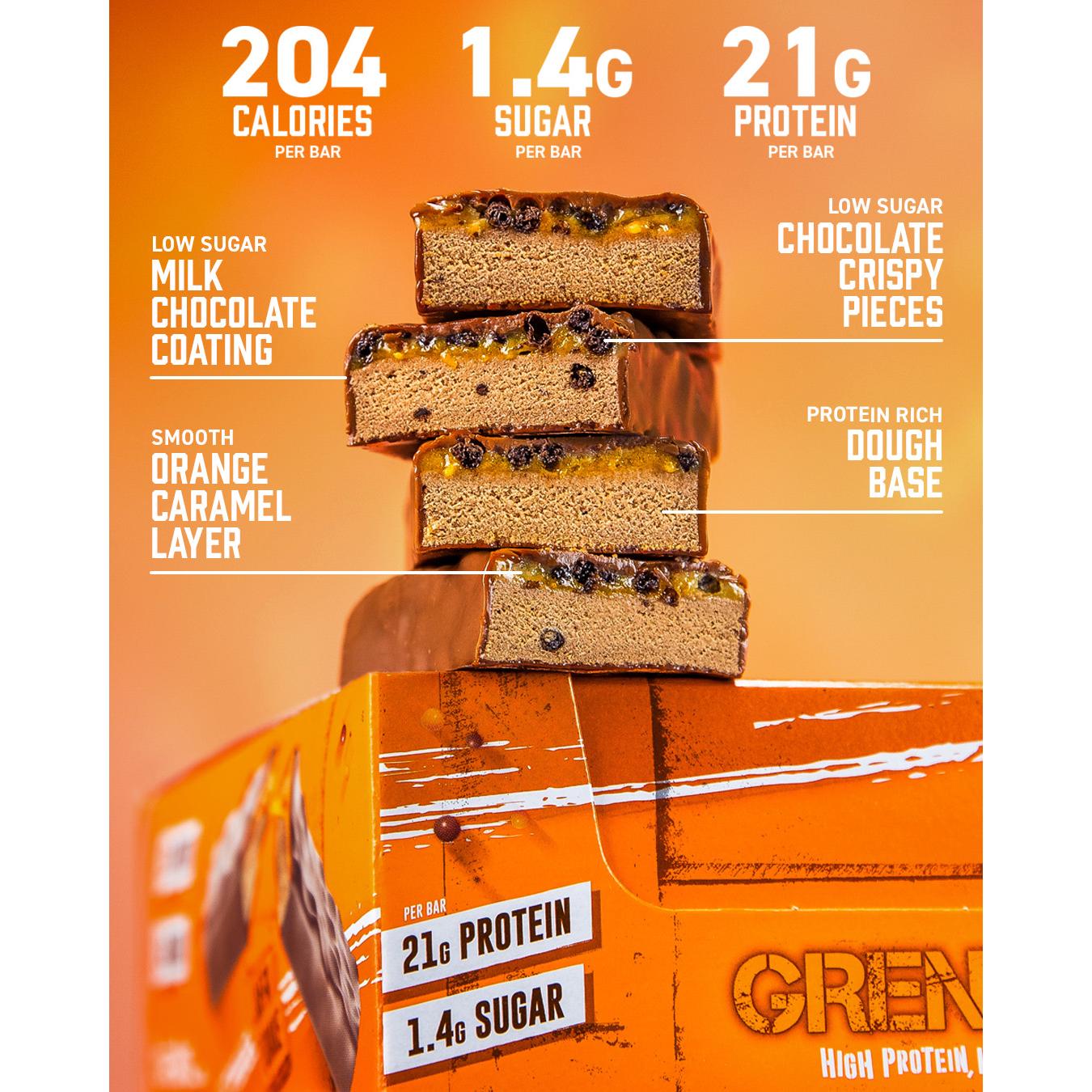 Grenade Jaffa Quake Chocolate Orange Flavour 60g thumbnail 5