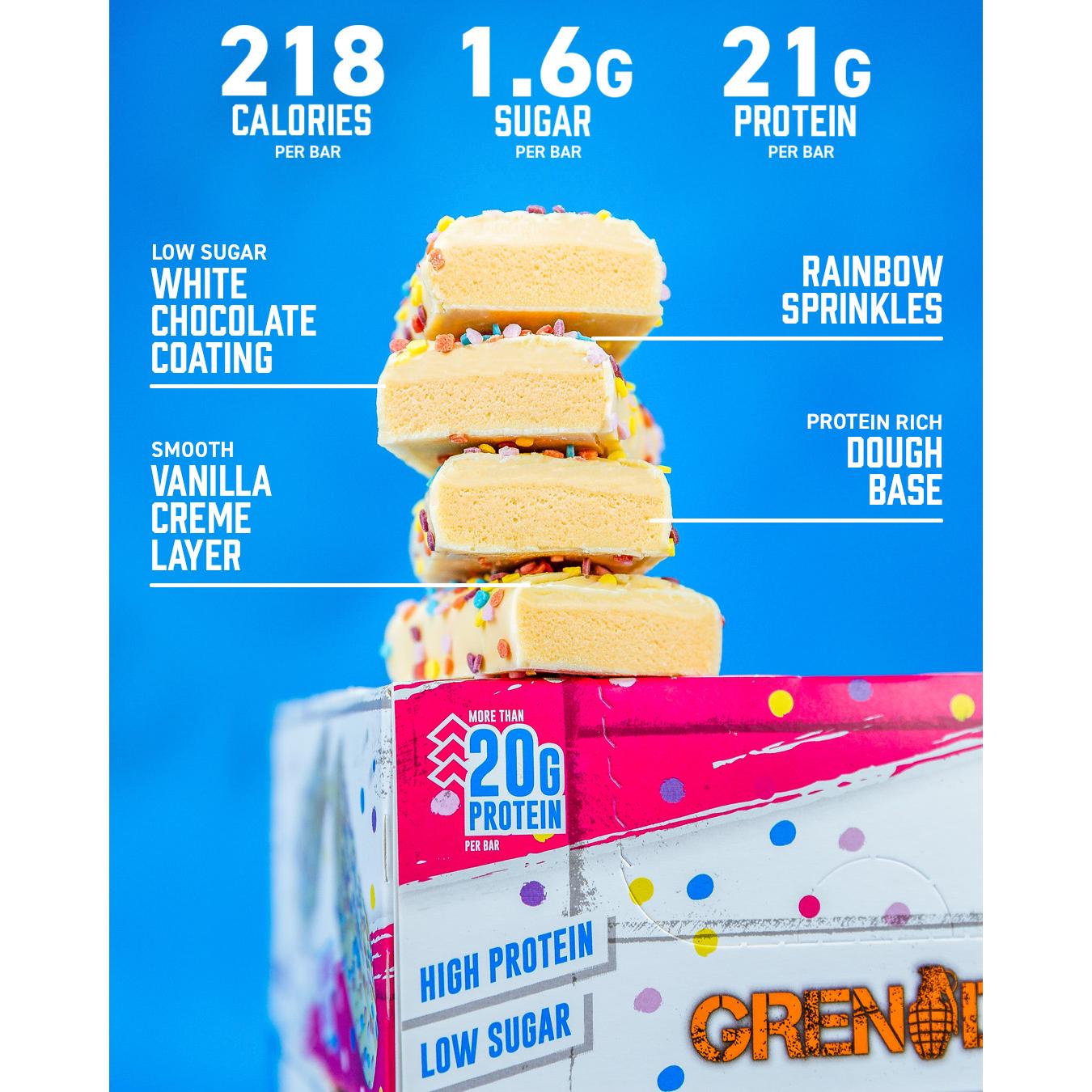 Grenade Birthday Cake Vanilla Flavour 60g thumbnail 2